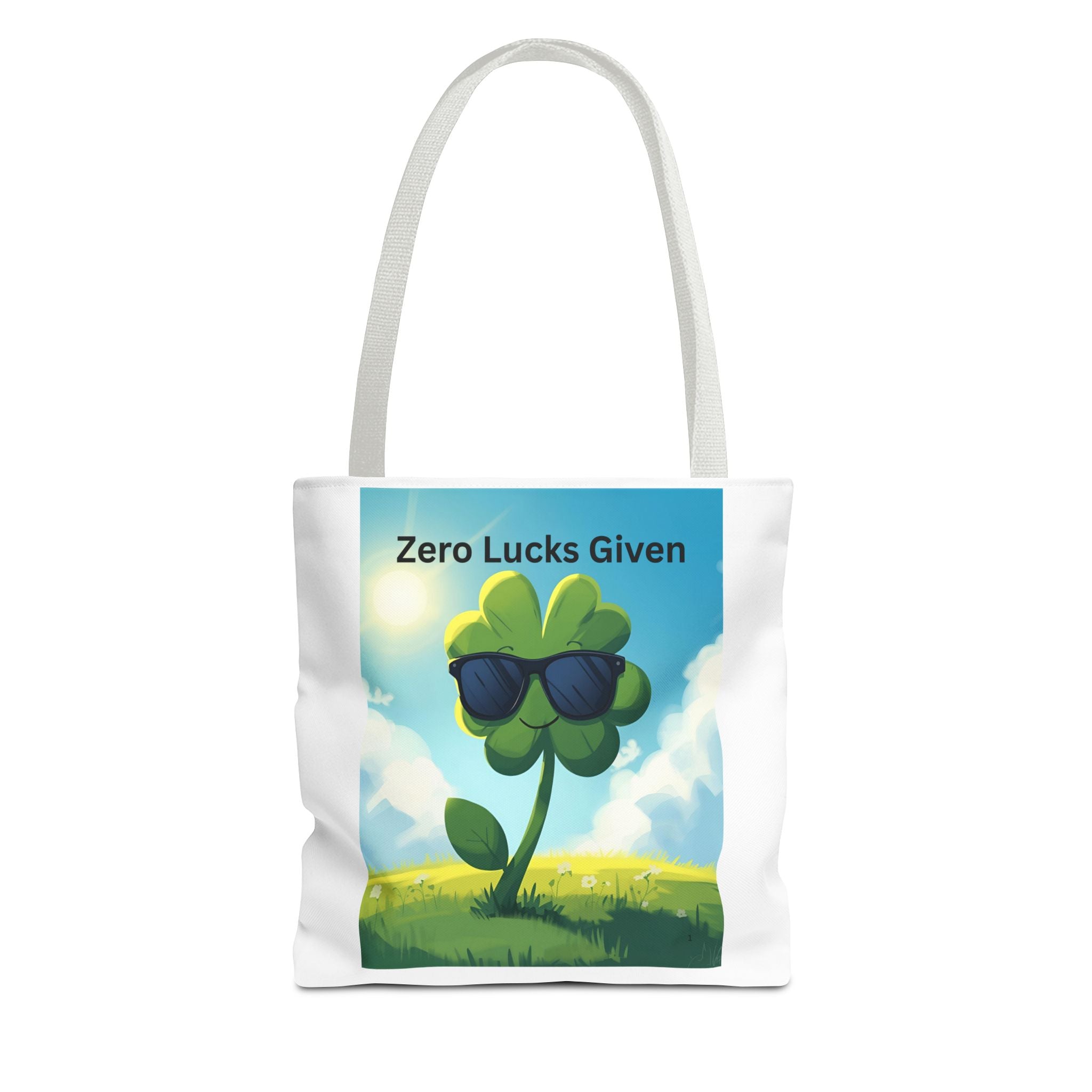 Zero Lucks Given Playful St. Patrick's Day Tote Bag, Fun Canvas Bag for Shoppers, Zero Lucks Given Bag, Gift for Friends, Travel Bag, Everyday Use