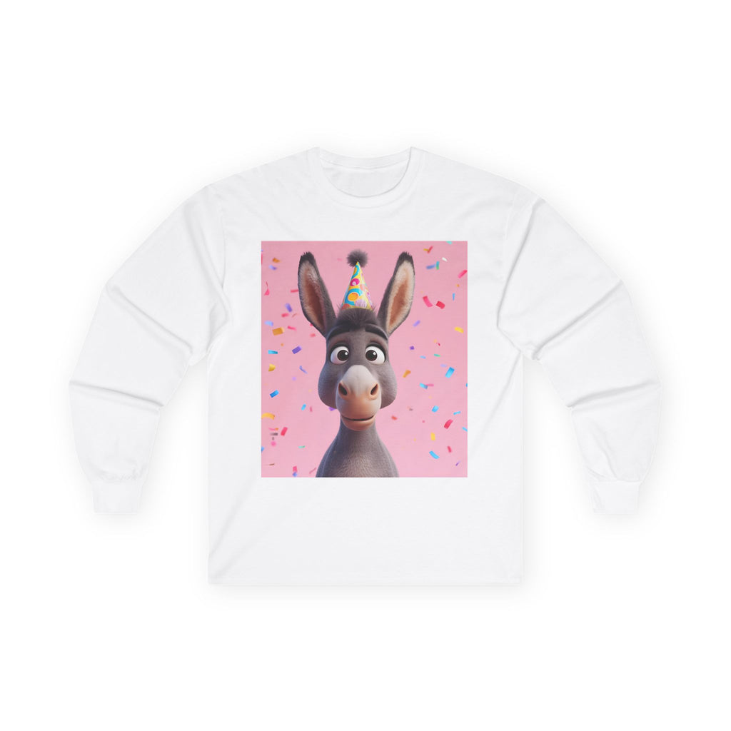 Donkey Birthday Unisex Ultra Cotton Long Sleeve Tee