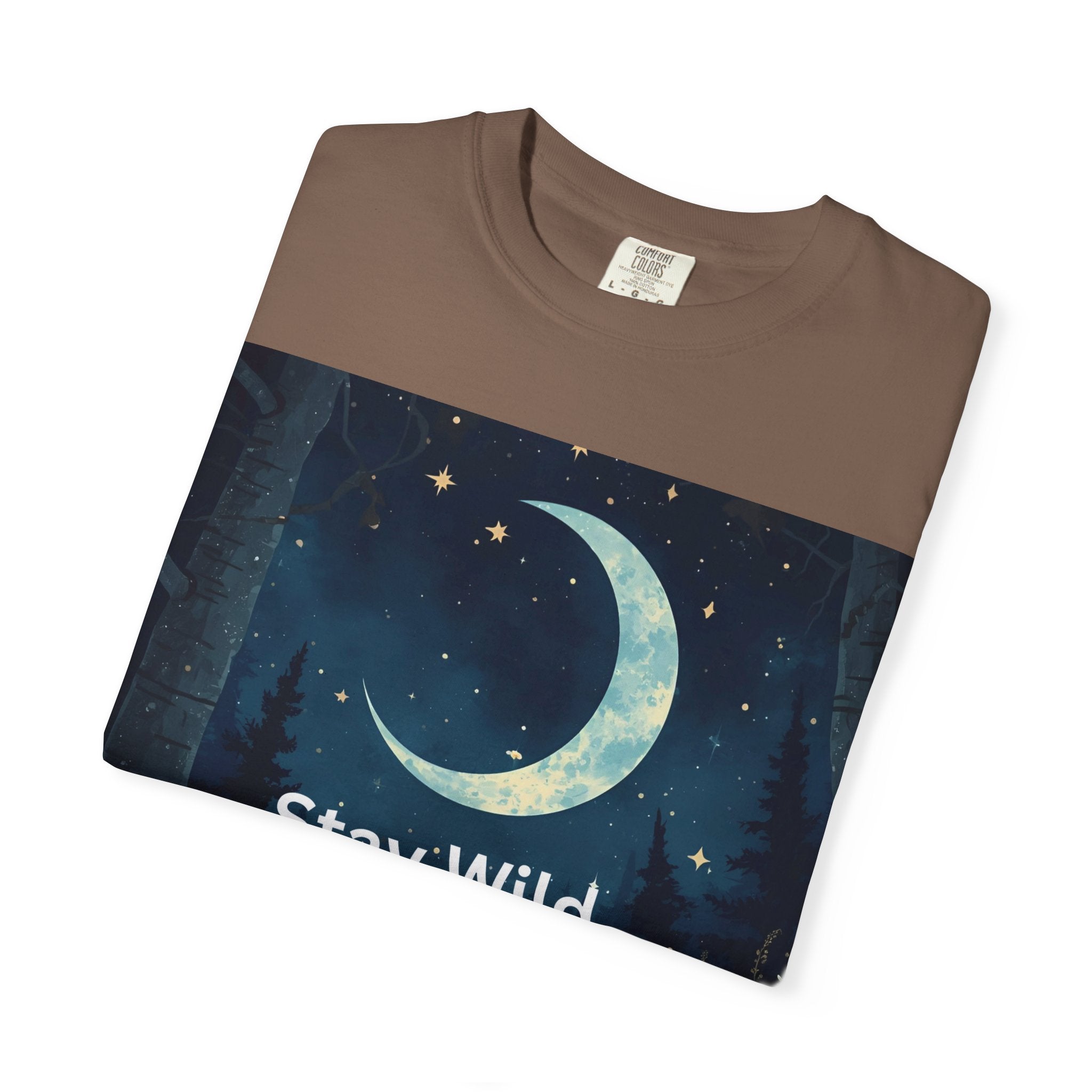 Unisex Stay Wild Moon Child T-Shirt, Stay Wild Graphic Tee, Boho Style Shirt, Gift for Nature Lovers, Vintage Vibe Apparel