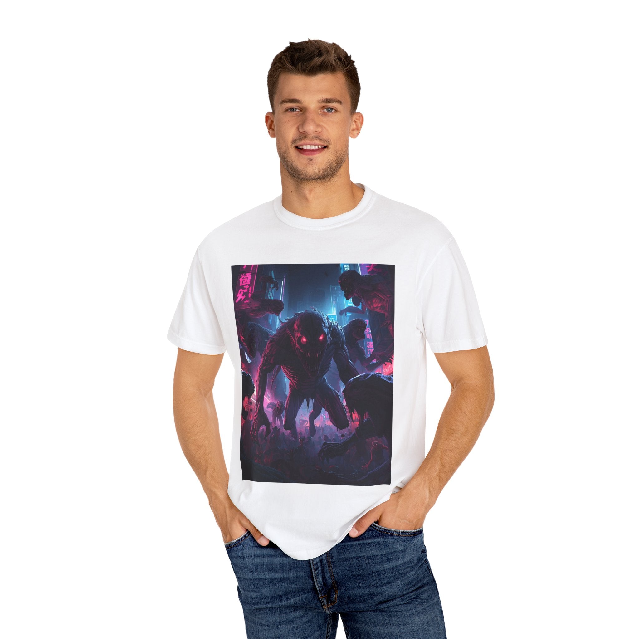 Spooky Creature Unisex Graphic Tee - Halloween Horror T-Shirt, Vintage Style, Spooky Gift, Unisex Halloween Apparel, Unique Costume Alternative