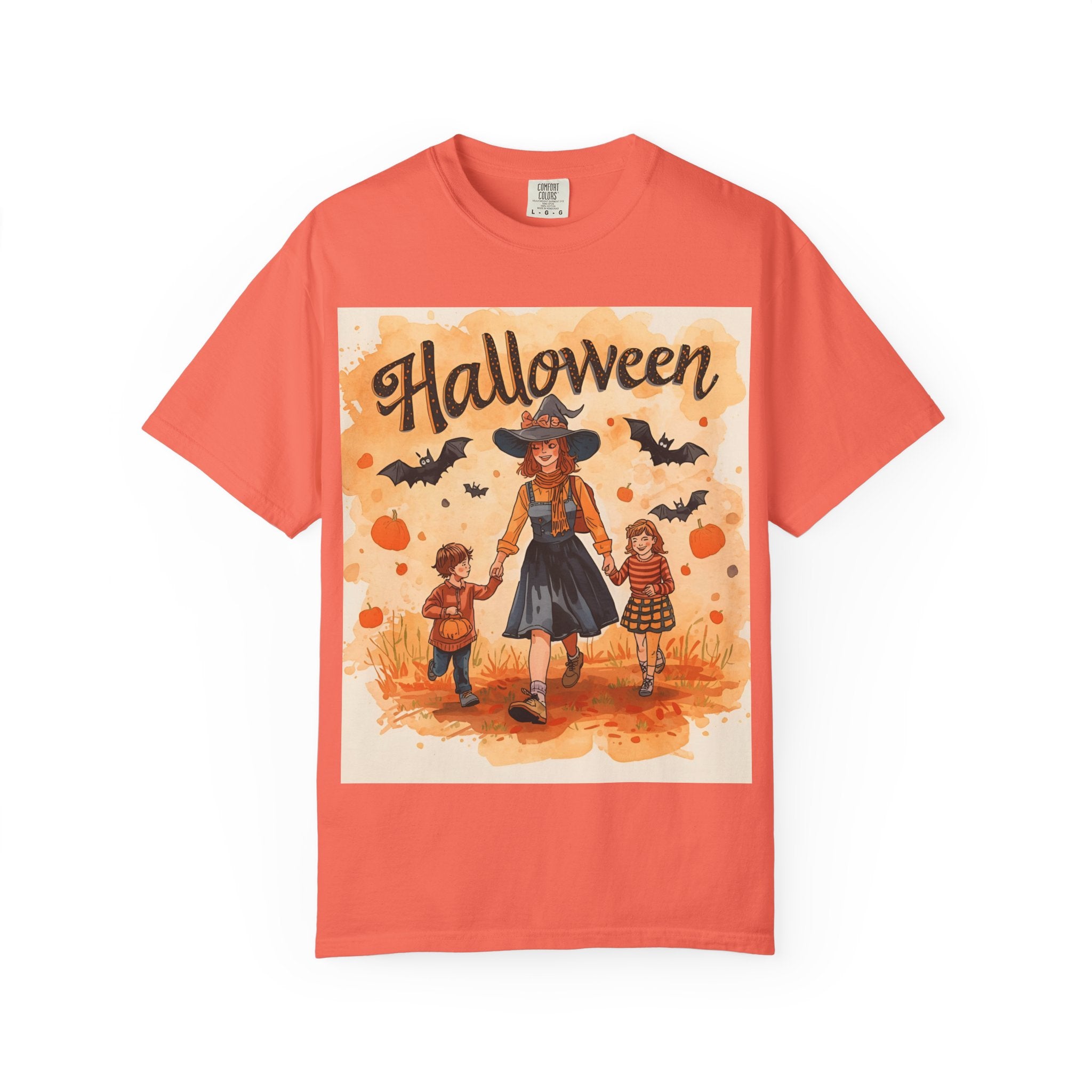 Halloween Themed Mom And Children Family T-shirt, Vintage Style, Unisex, Fall Apparel, Halloween Costume, Pumpkin Decoration, Spooky Season