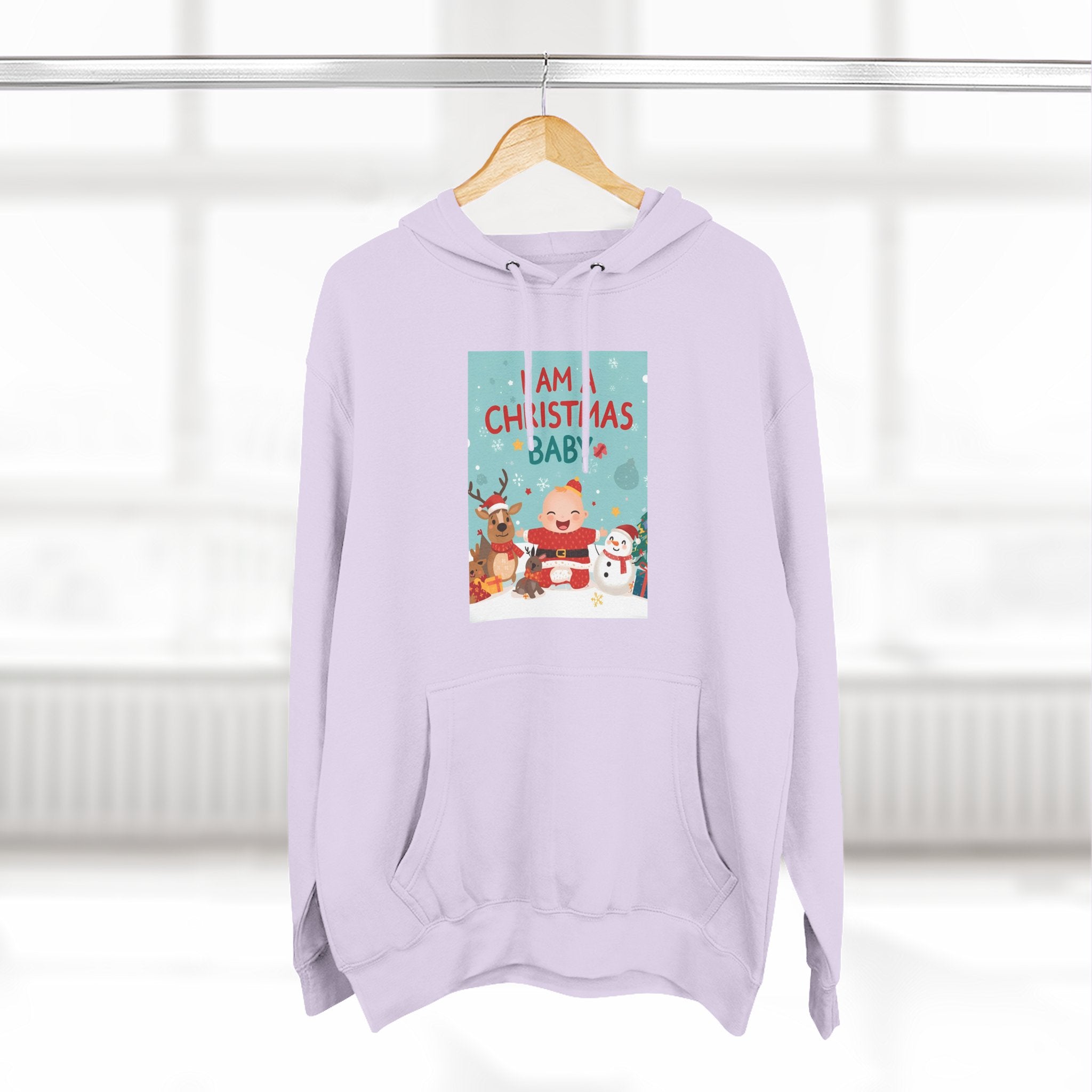 Chrstmas Three-Panel Fleece Hoodie