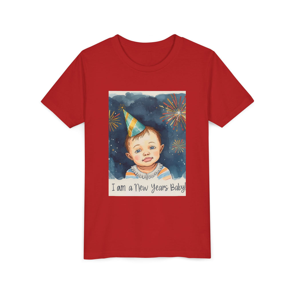 I Am A New Years Baby Youth Short Sleeve Tee
