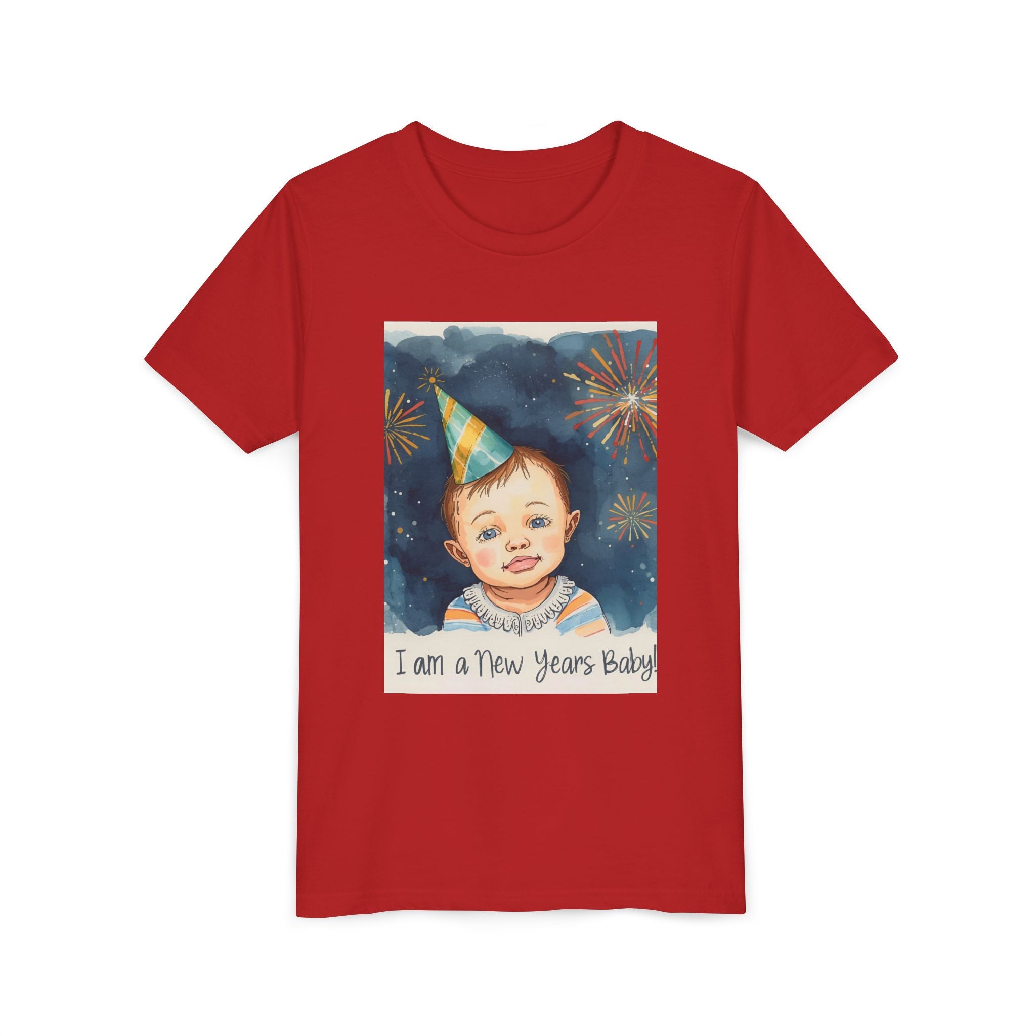 I Am A New Years Baby Youth Short Sleeve Tee