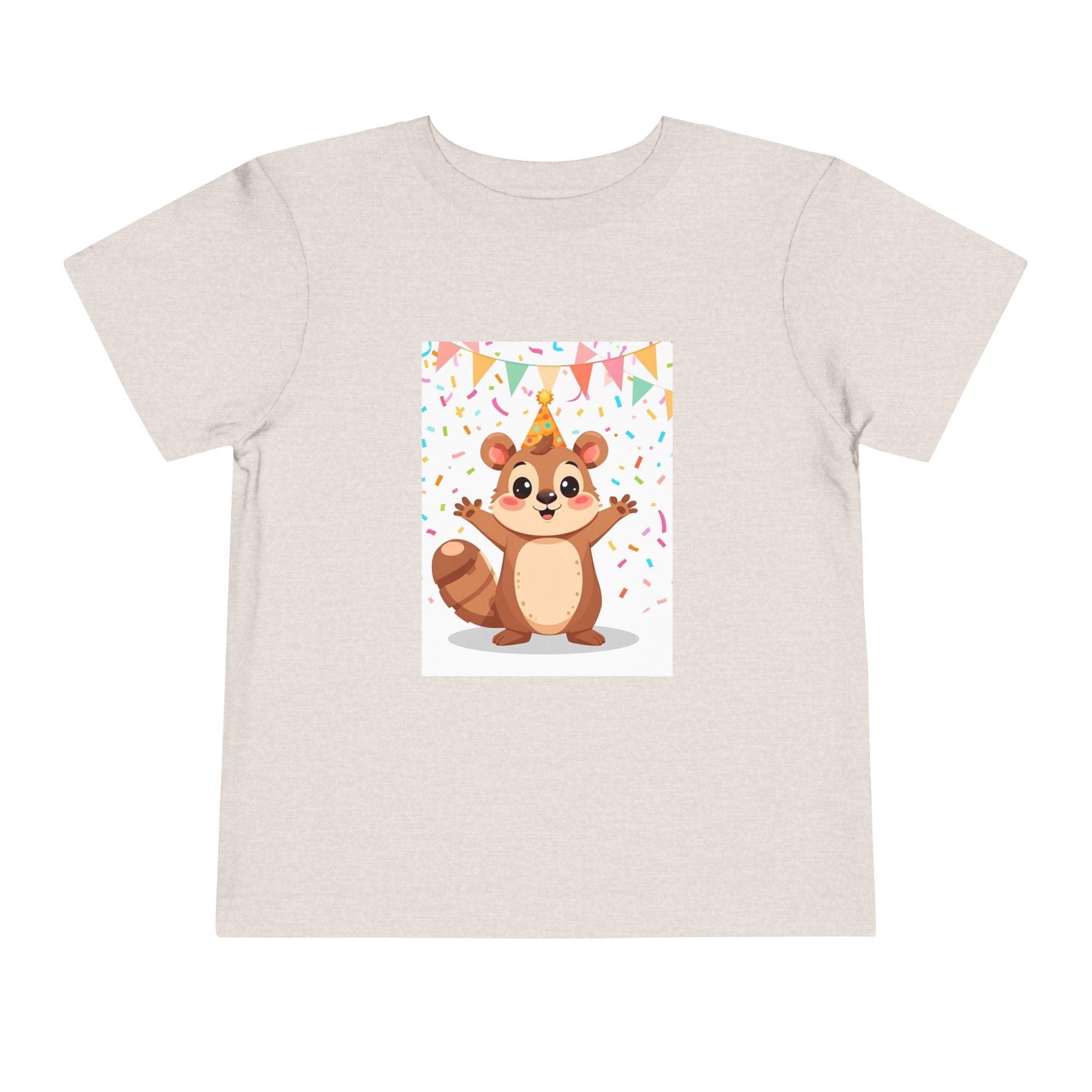 Party Animal With Squirl Toddler Short Sleeve Tee