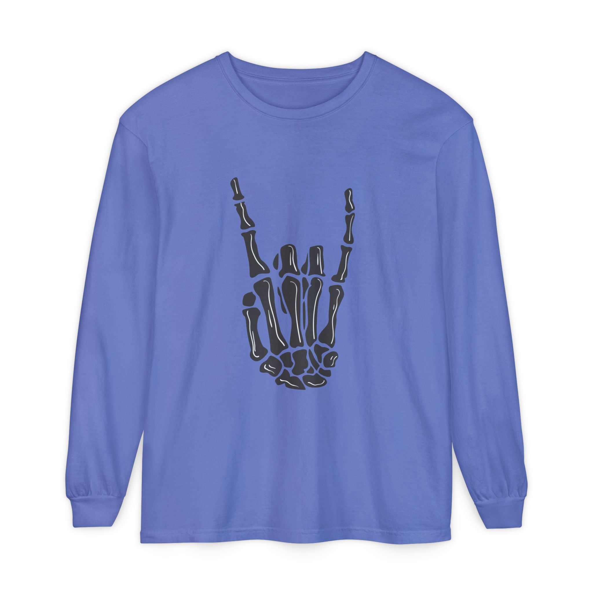 Rock On Unisex Garment-dyed Long Sleeve T-Shirt