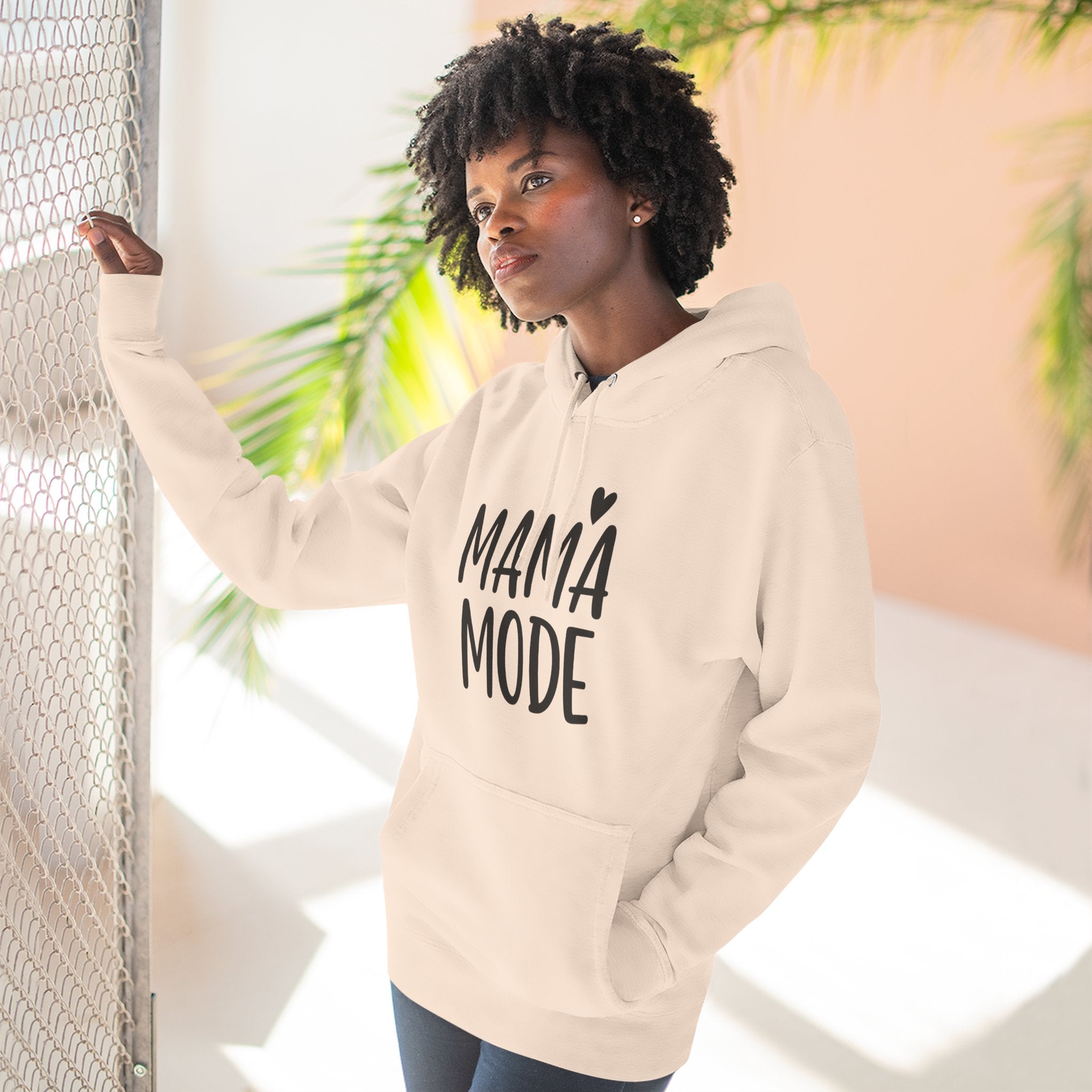 Mama Mode Hoodie — Cozy Fleece Motherhood Pullover