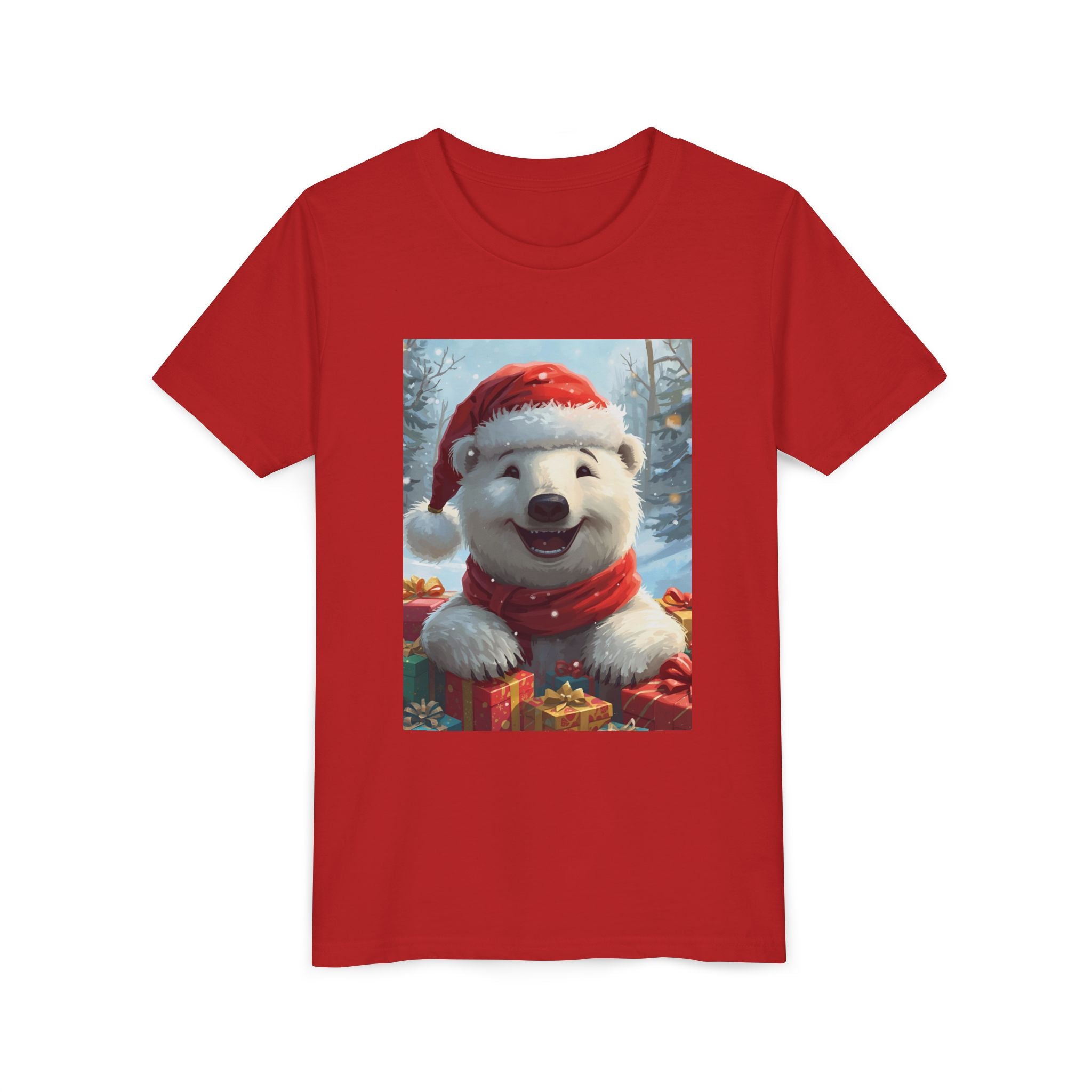 Christmas Bear Youth Short Sleeve Tee