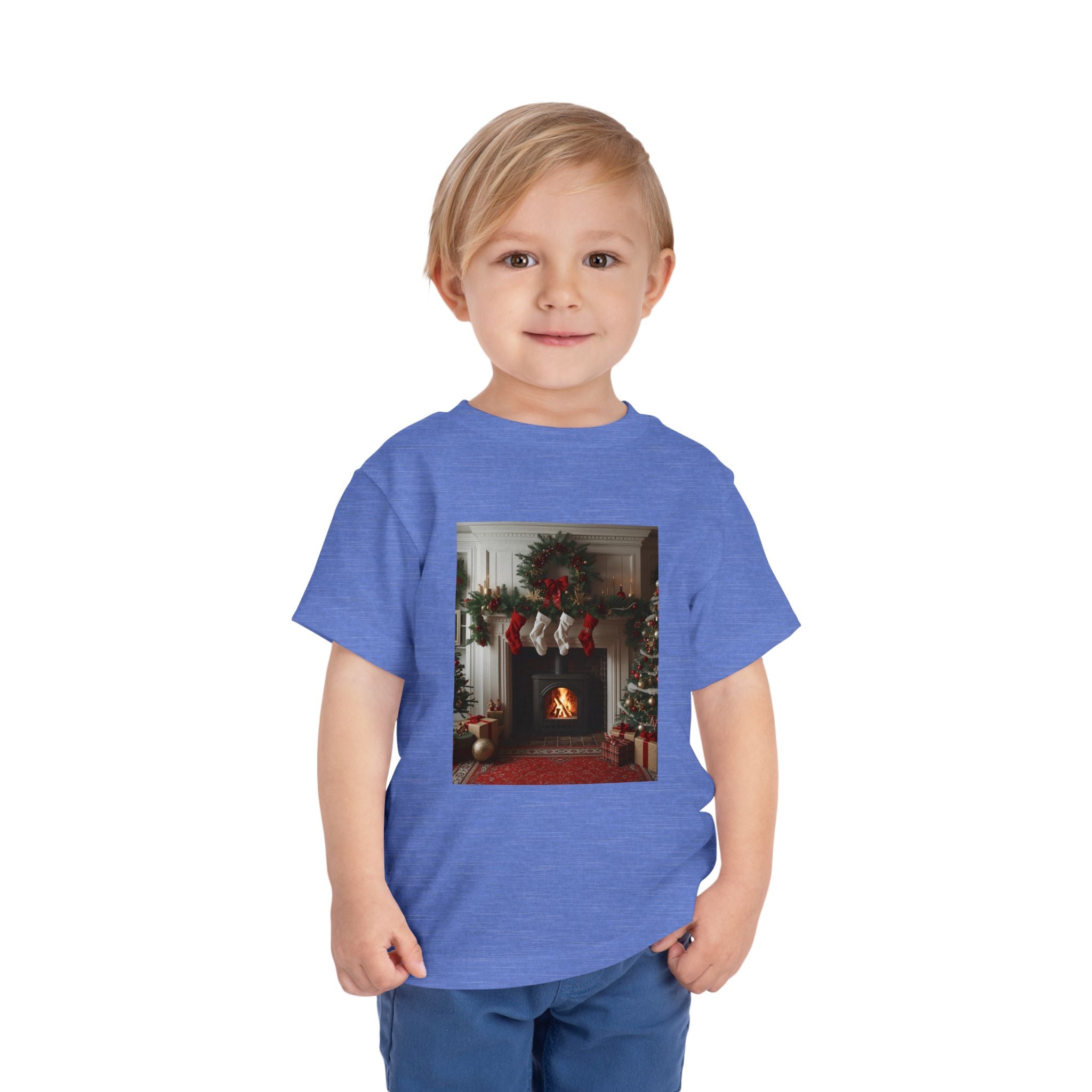 Cozy Christmas Toddler Tee, Holiday Kids Shirt, Cute Winter Tee, Toddler Christmas Outfit, Festive Short Sleeve Shirt