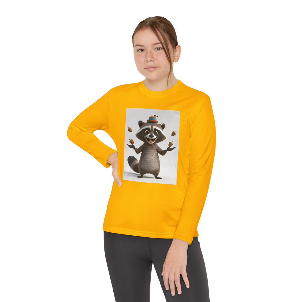Raccoon Youth Long Sleeve Competitor Tee