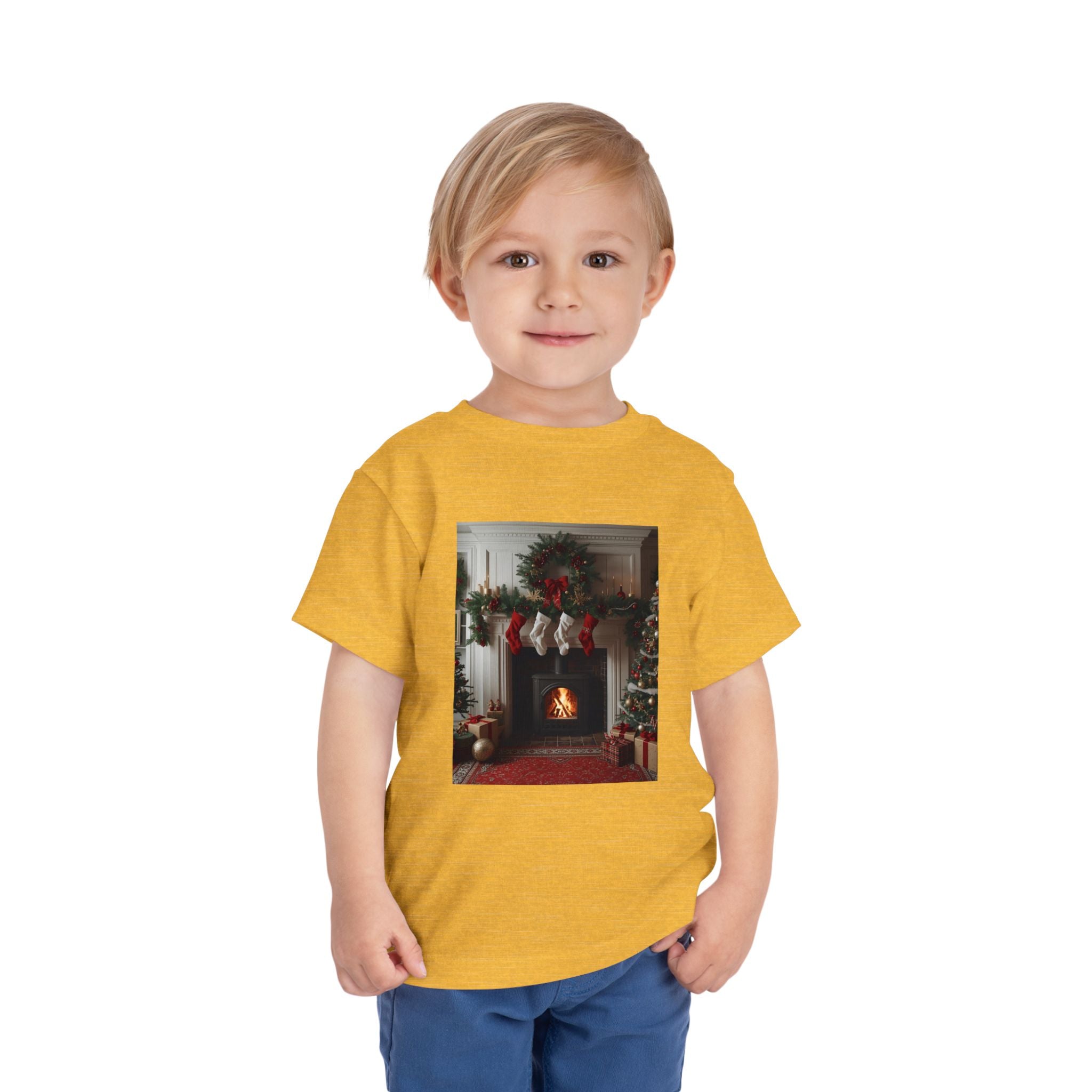 Cozy Christmas Toddler Tee, Holiday Kids Shirt, Cute Winter Tee, Toddler Christmas Outfit, Festive Short Sleeve Shirt