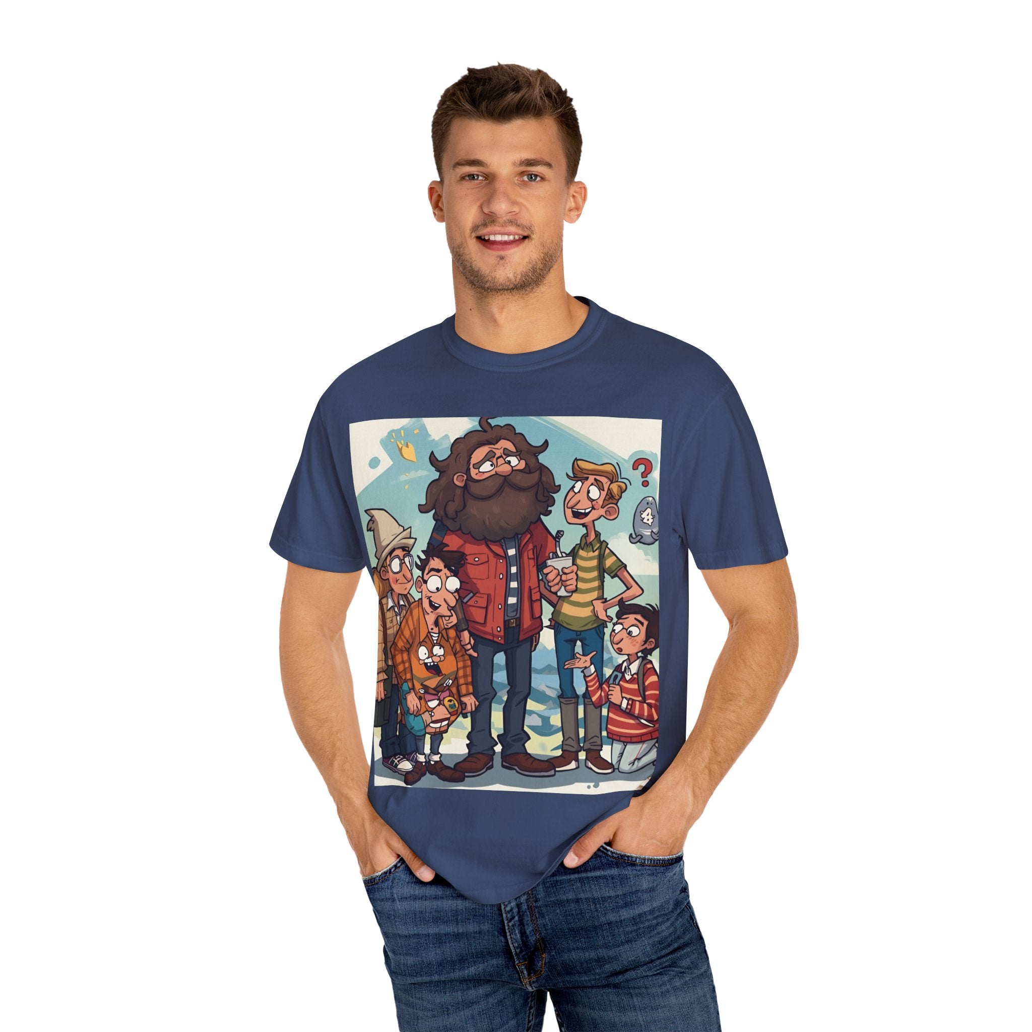 Charming Cartoon Graphic Tee, Fun Unisex T-shirt for Casual Wear, Unique Gift Ideas for Holidays, Family Gatherings, Cartoon Lovers, [...]