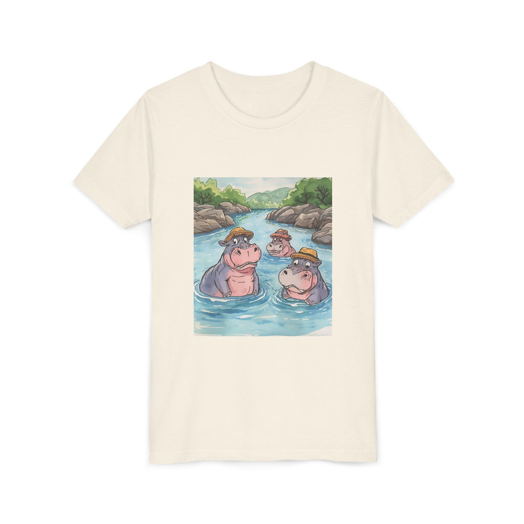 Hippo Cute Youth Short Sleeve Tee