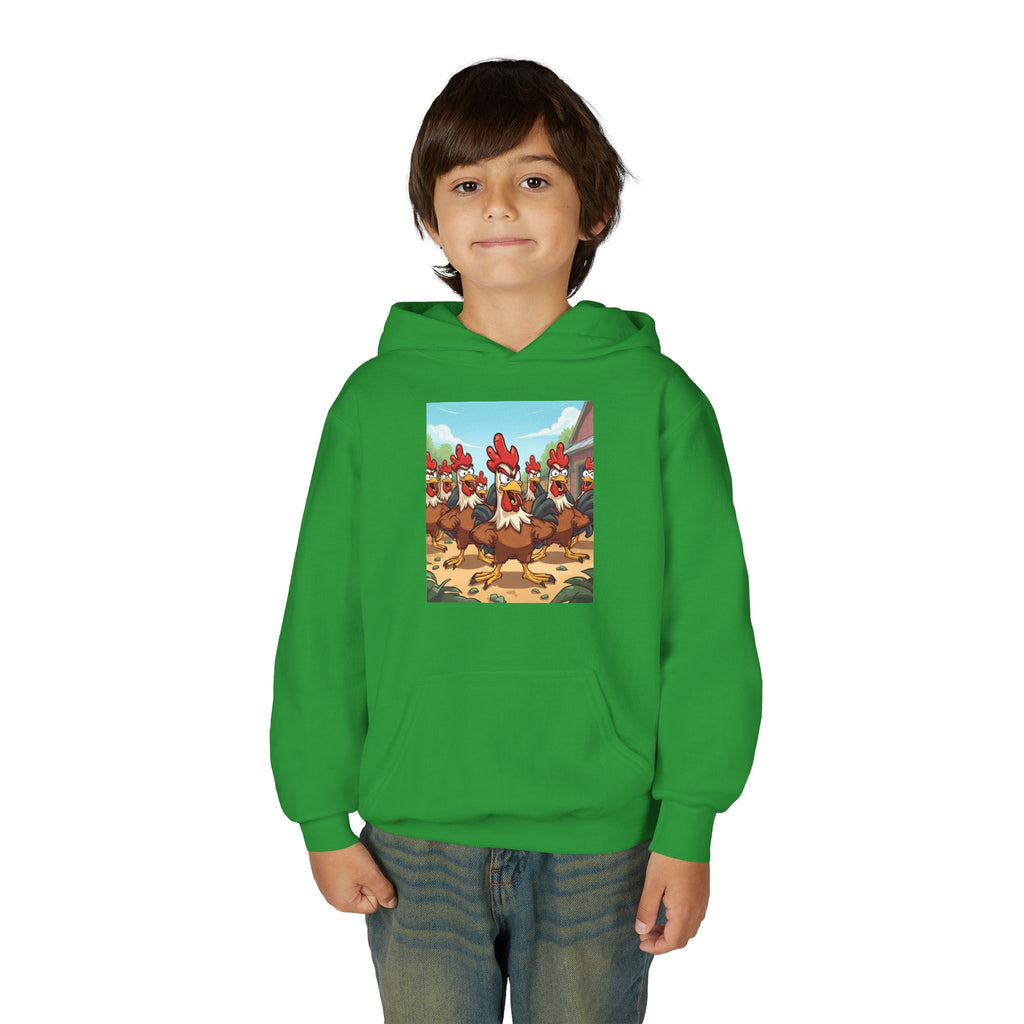 Chicken Funny Youth Heavy Blend Hooded Sweatshirt
