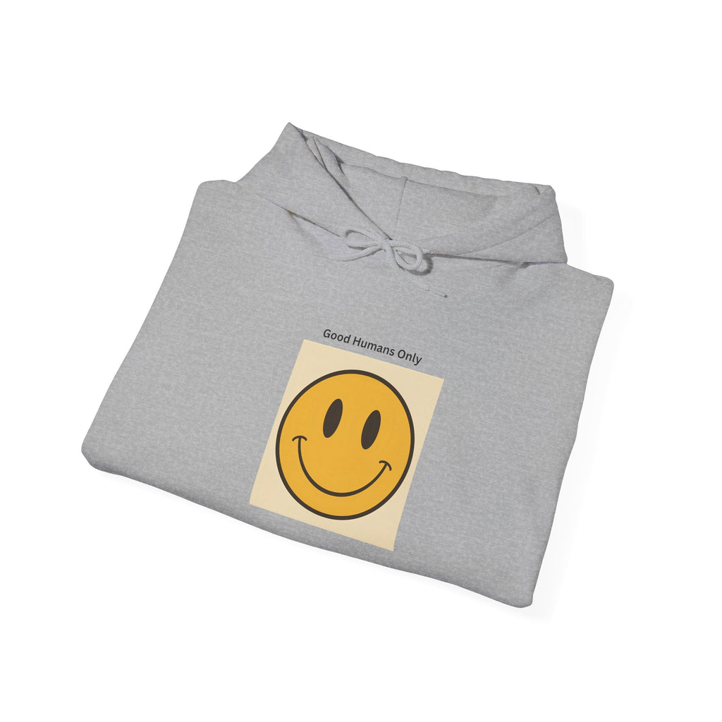 Smiley Face Unisex Hooded Sweatshirt | Cozy Casual Wear, Gift for Friends, Birthday Present, Fall Fashion, Chill Vibes