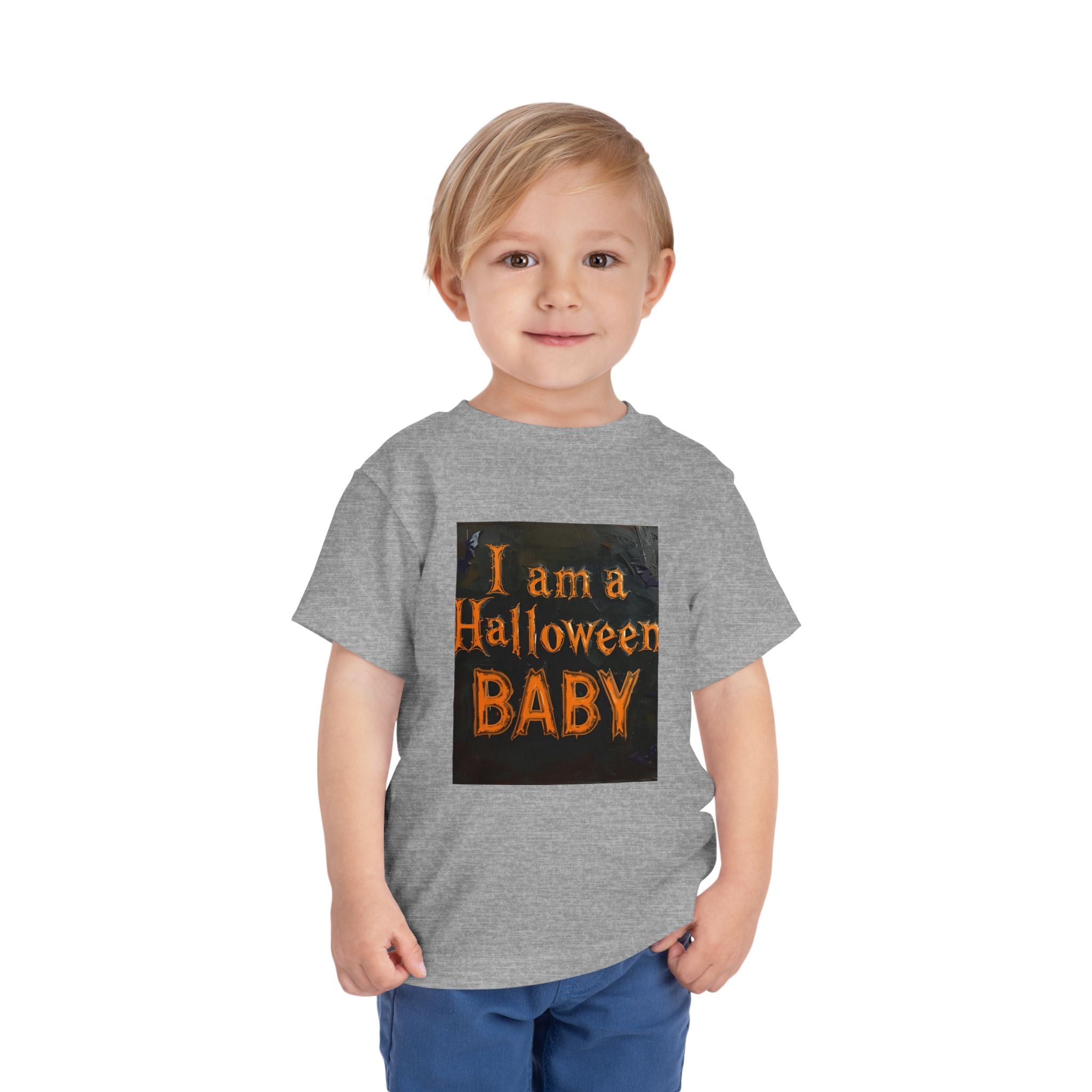 I Am A Halloween Baby Toddler Short Sleeve Tee