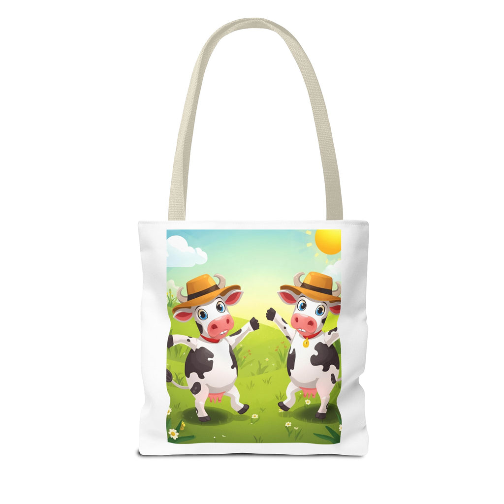 Cute Cow Tote Bag, Farm Animal Lover Gift, Eco-Friendly Shopping Bag, Fun Grocery Tote, Kids' Cartoon Bag