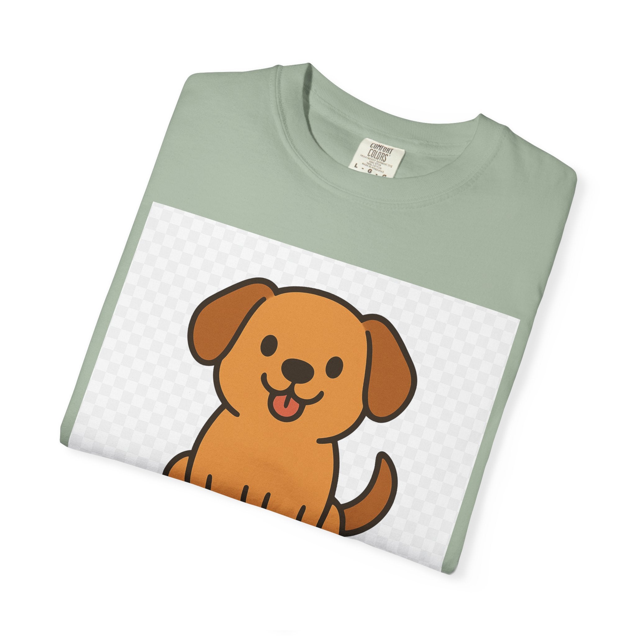Dog Lover Garment-Dyed T-Shirt, Cute Animal Tee, Pet Parent Gift, Casual Dog Shirt, Unisex Doggy Apparel