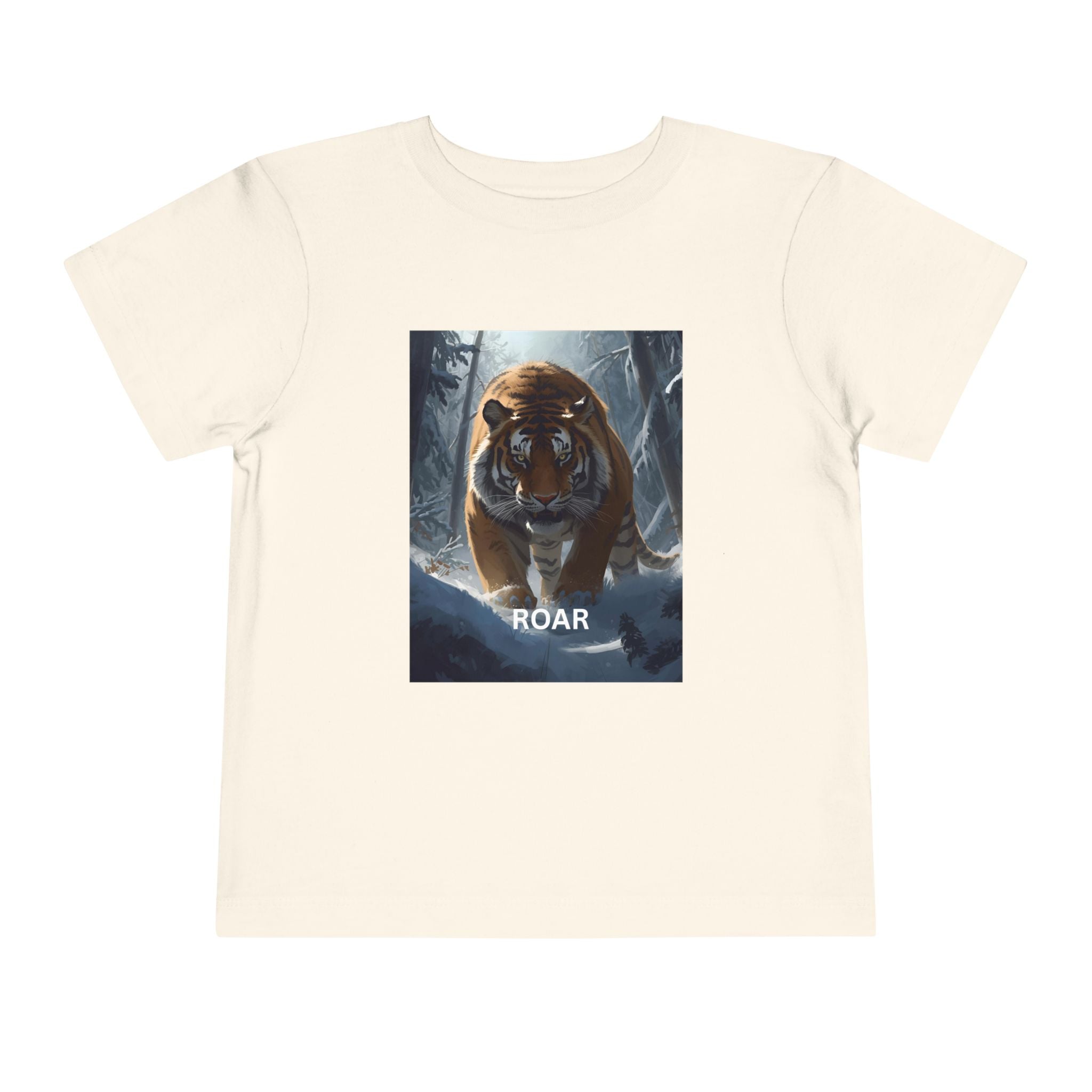 Tiger Roar Snow Toddler Short Sleeve Tee