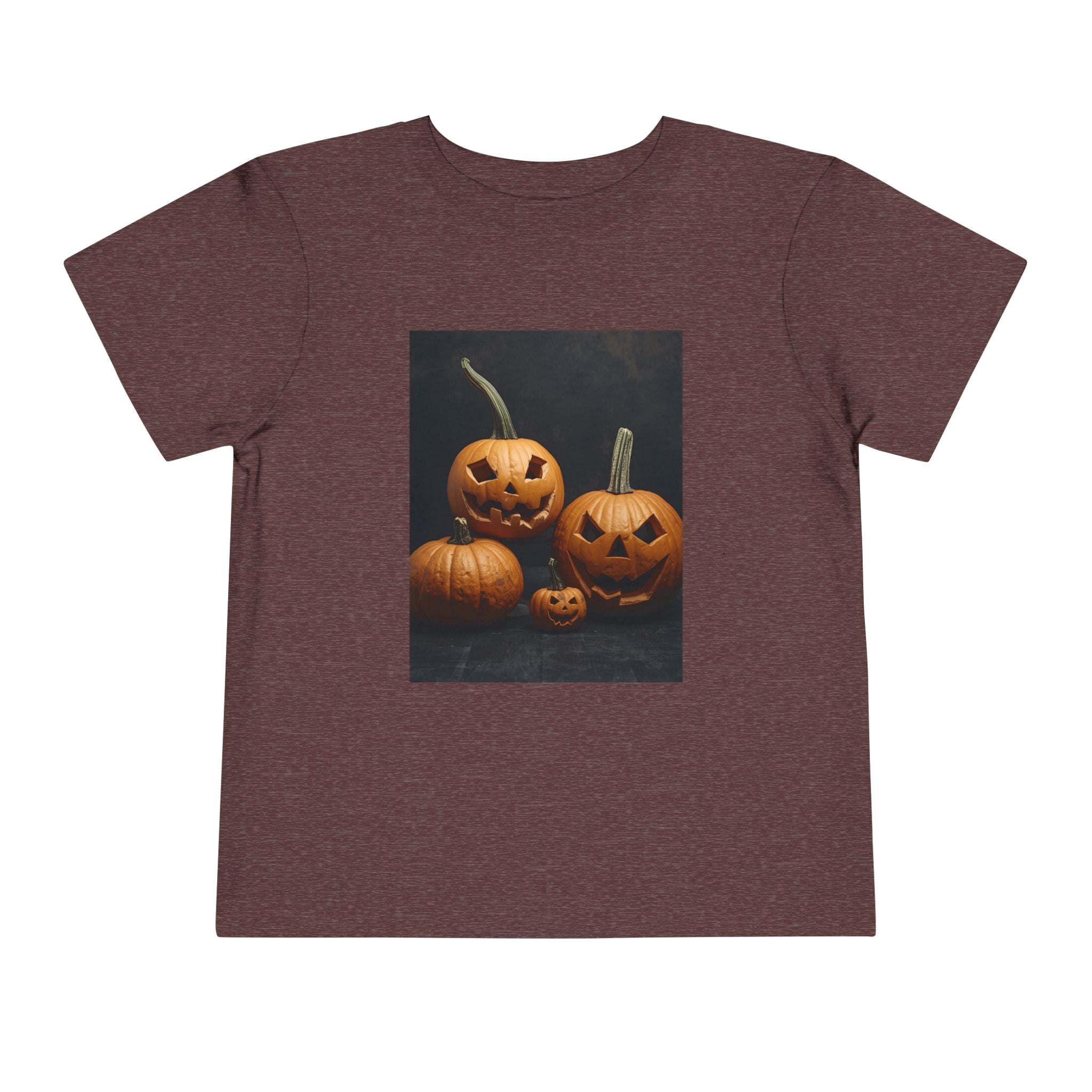 Spooky Halloween Pumpkin Toddler Short Sleeve Tee