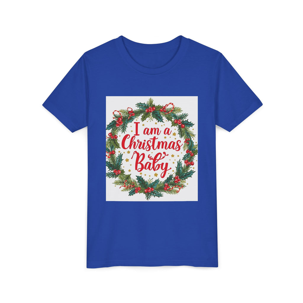 I Am A Christmas Baby Youth Short Sleeve Tee