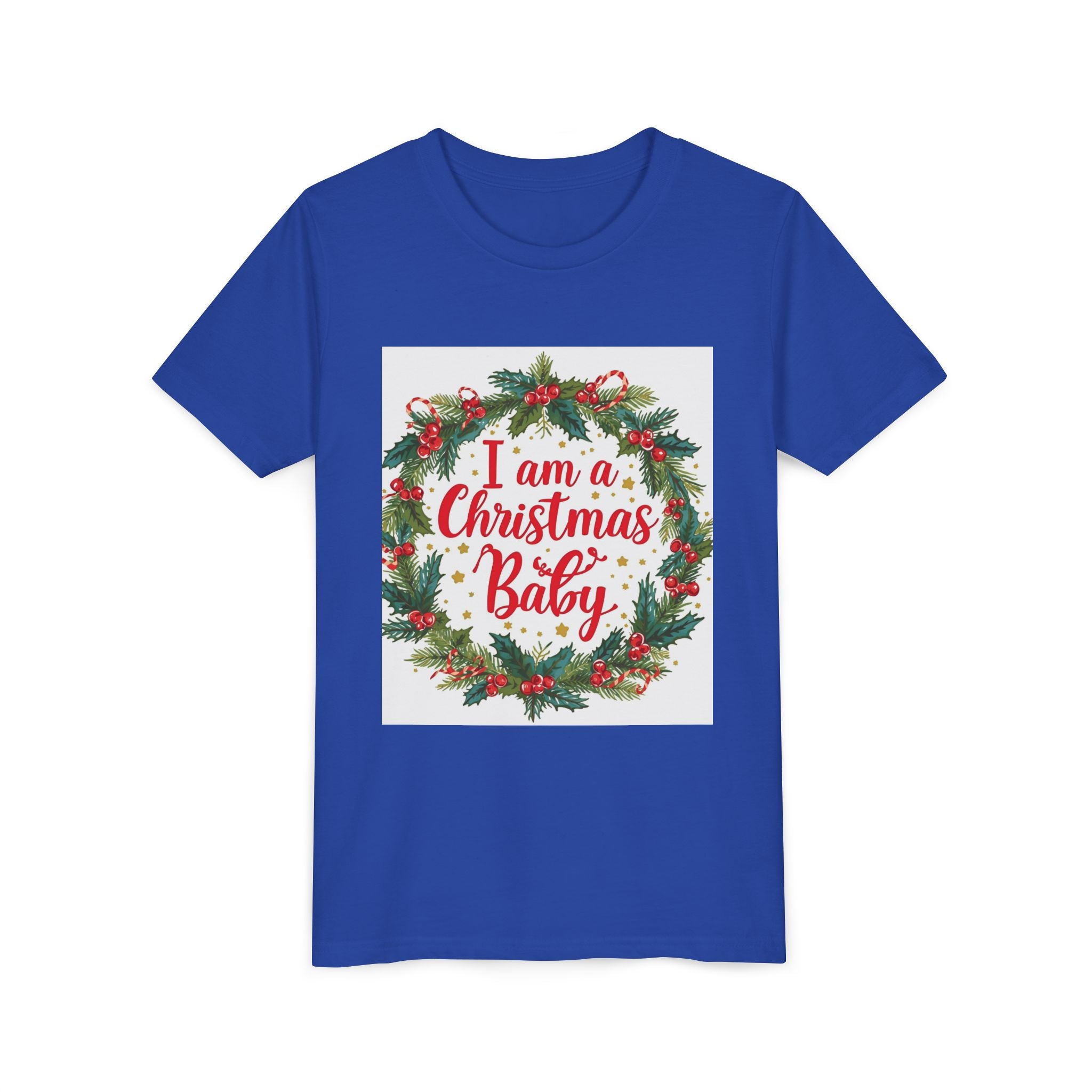 I Am A Christmas Baby Youth Short Sleeve Tee