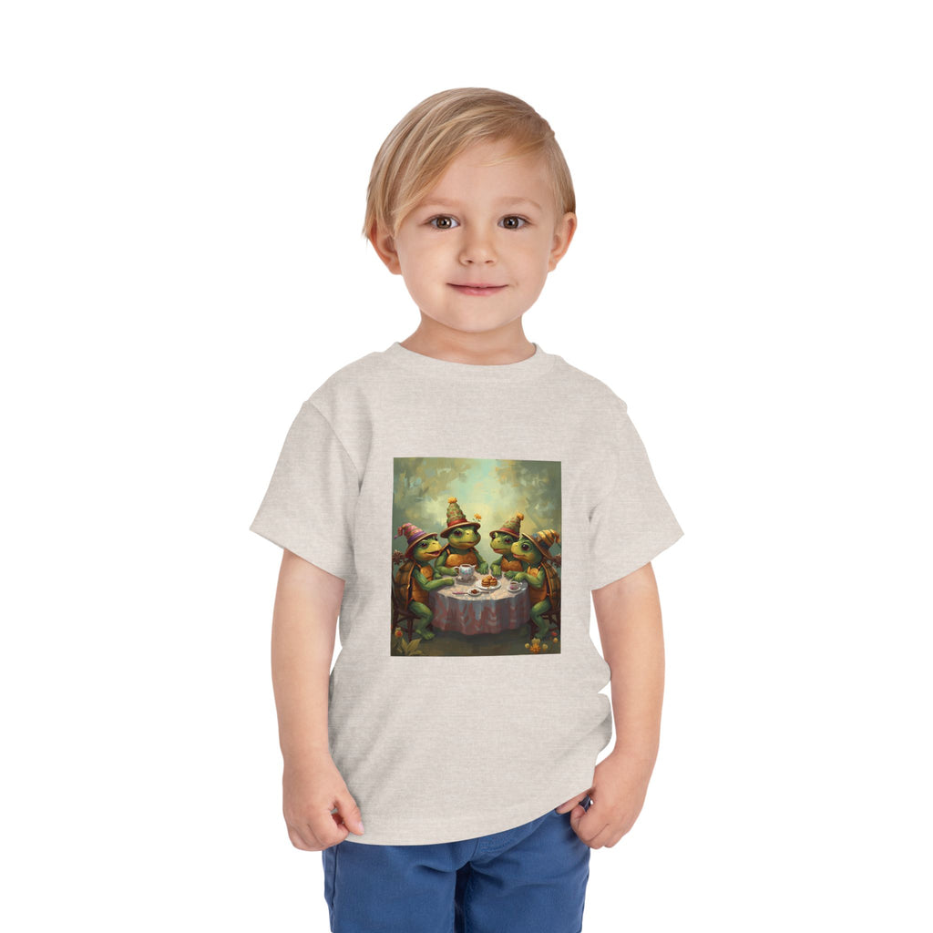 Whimsical Turtle Toddler Short Sleeve Tee