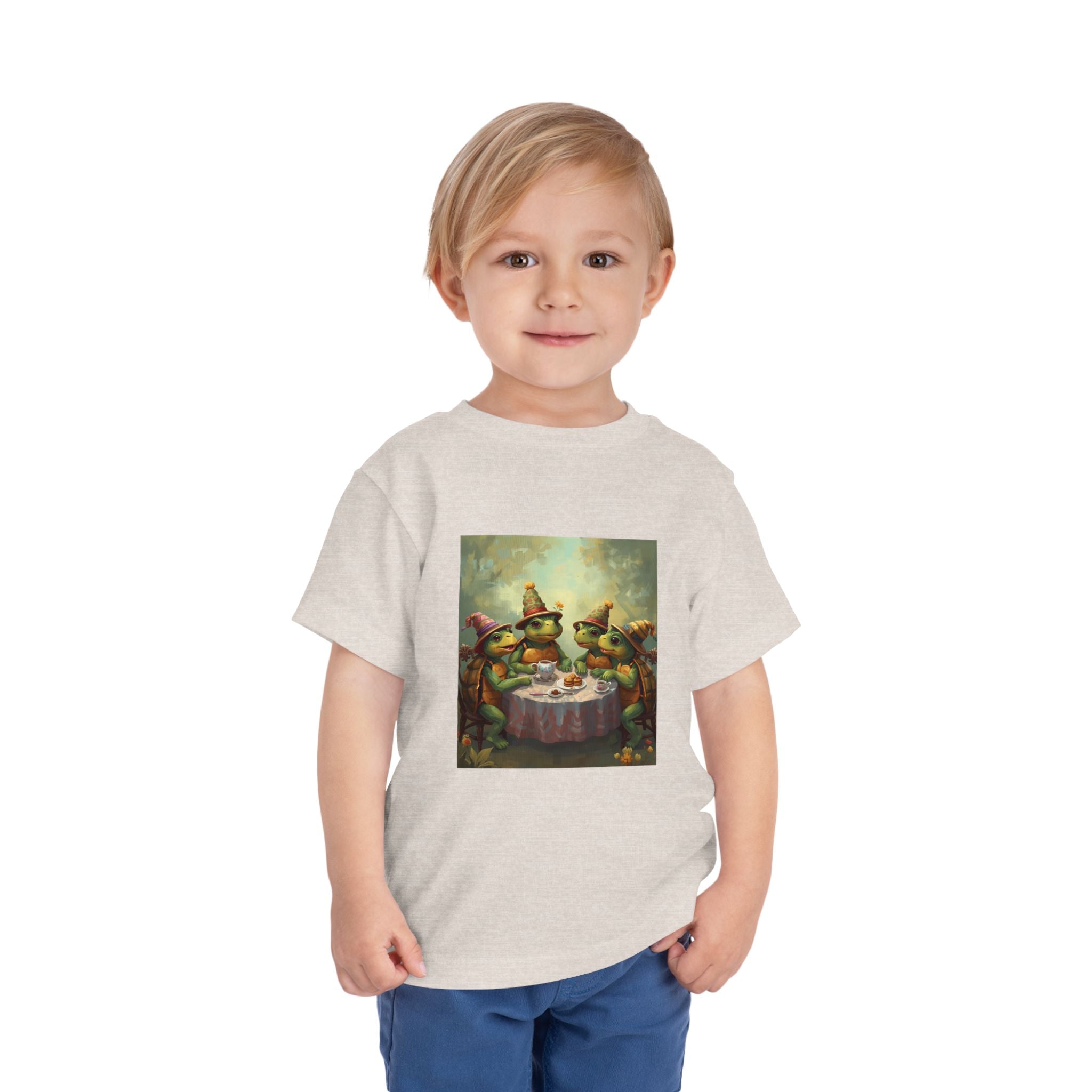 Whimsical Turtle Toddler Short Sleeve Tee