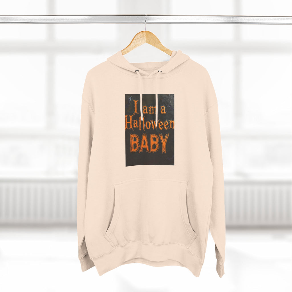 I Am A Halloween Baby Three-Panel Fleece Hoodie