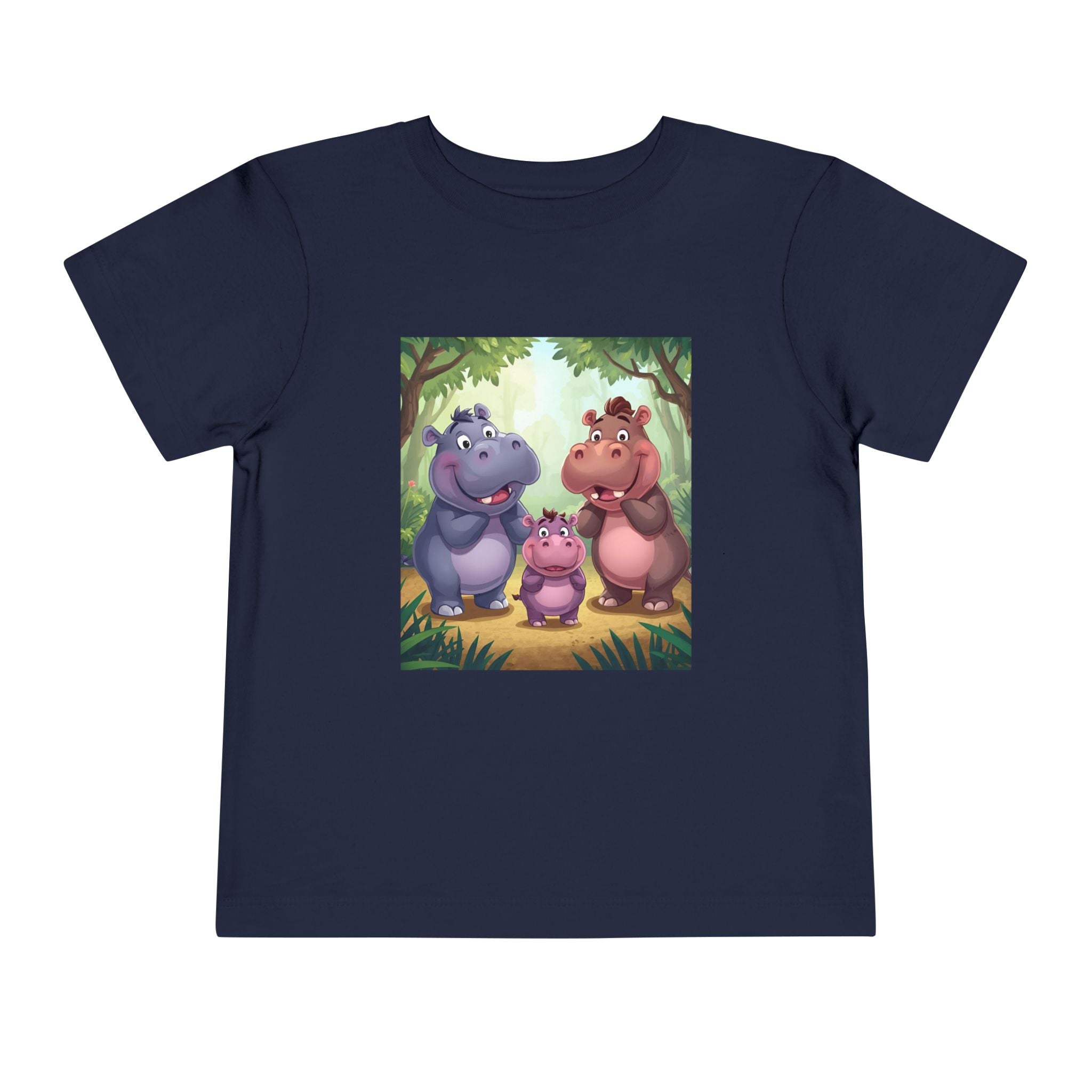 Hippo Cute Toddler Short Sleeve Tee