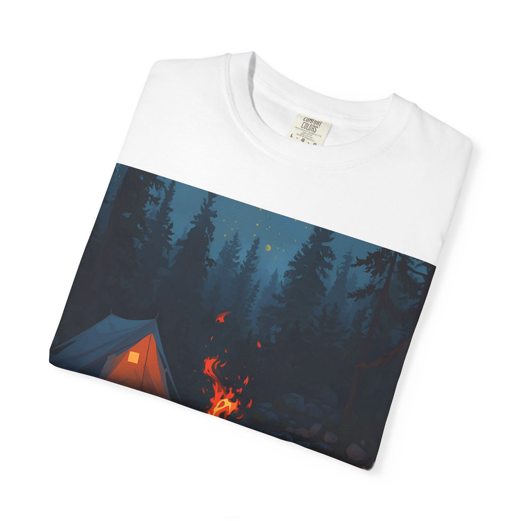 Campfire Adventure T-Shirt - Unisex Outdoors Shirt, Camping Apparel, Nature Lover Gift, Travel Tee, Boho Style Wear
