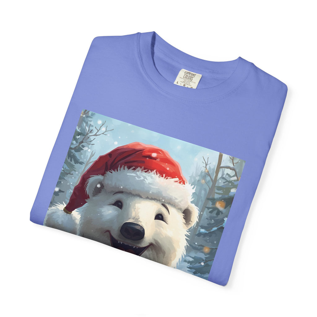 Christmas Polar Bear T-Shirt, Holiday Tee, Winter Apparel, Gift For Animal Lovers, Festive Casual Wear