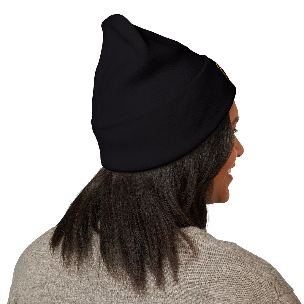 Mama Mode Embroidered Cuffed Beanie — Cozy Mom Hat, New Mom Gift
