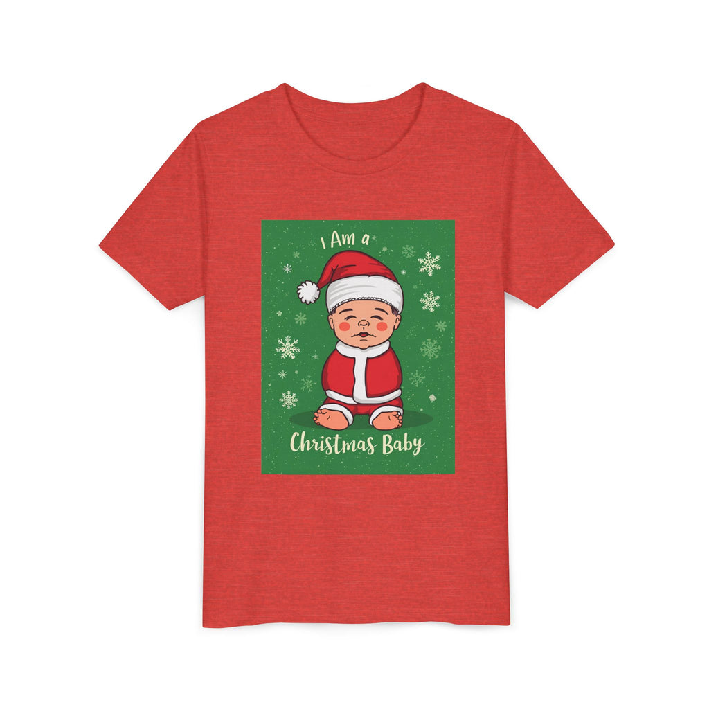 I Am A Christmas Baby Youth Short Sleeve Tee