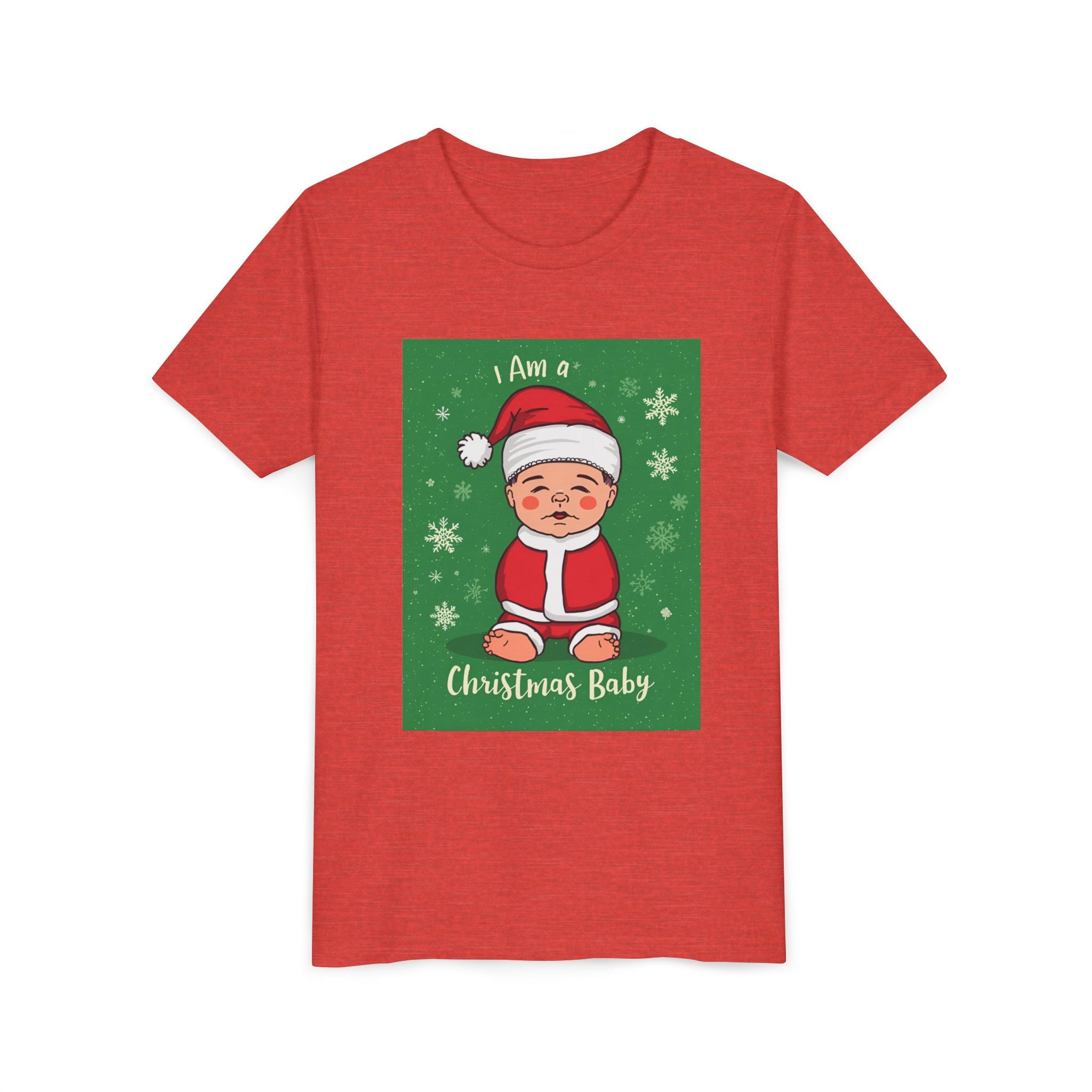 I Am A Christmas Baby Youth Short Sleeve Tee