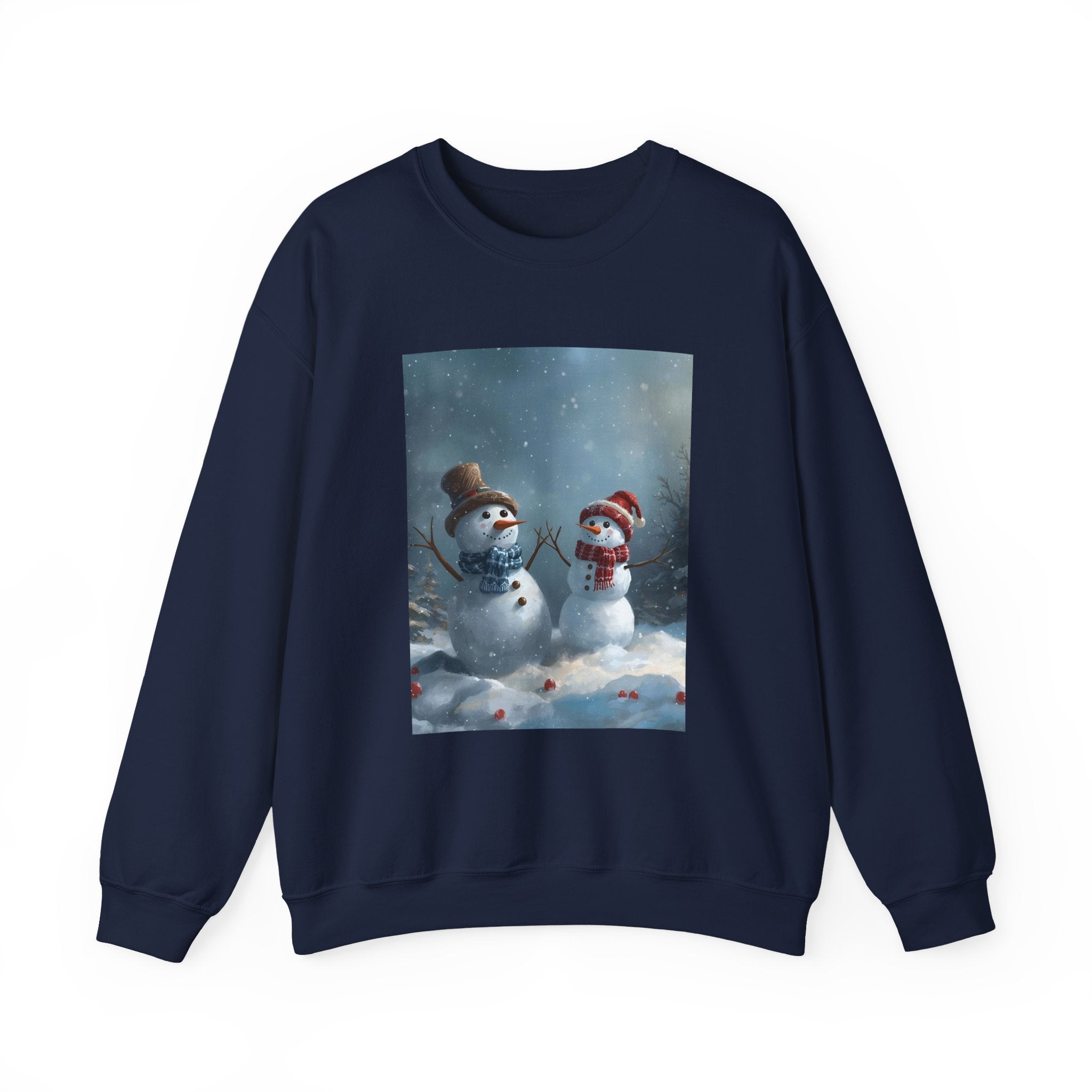 Christmas Snowman Winter Wonderland Sweatshirt - Cozy Crewneck with Snowman Design, Holiday Gift, Christmas Apparel, Winter Fashion, Seasonal Comfort