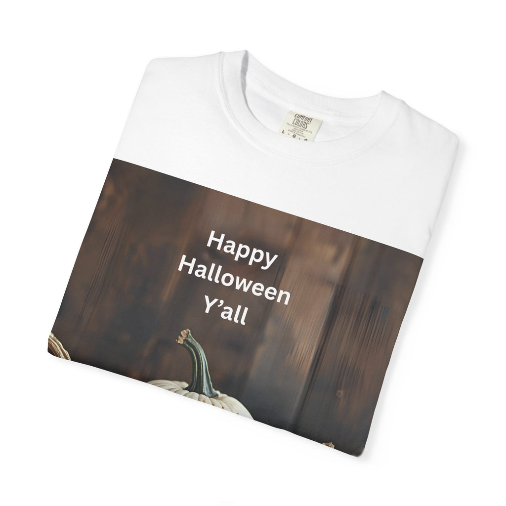 Happy Halloween Unisex T-Shirt, Casual Fall Tee, Halloween Gift, Pumpkin Shirt, Autumn Apparel, Holiday Style