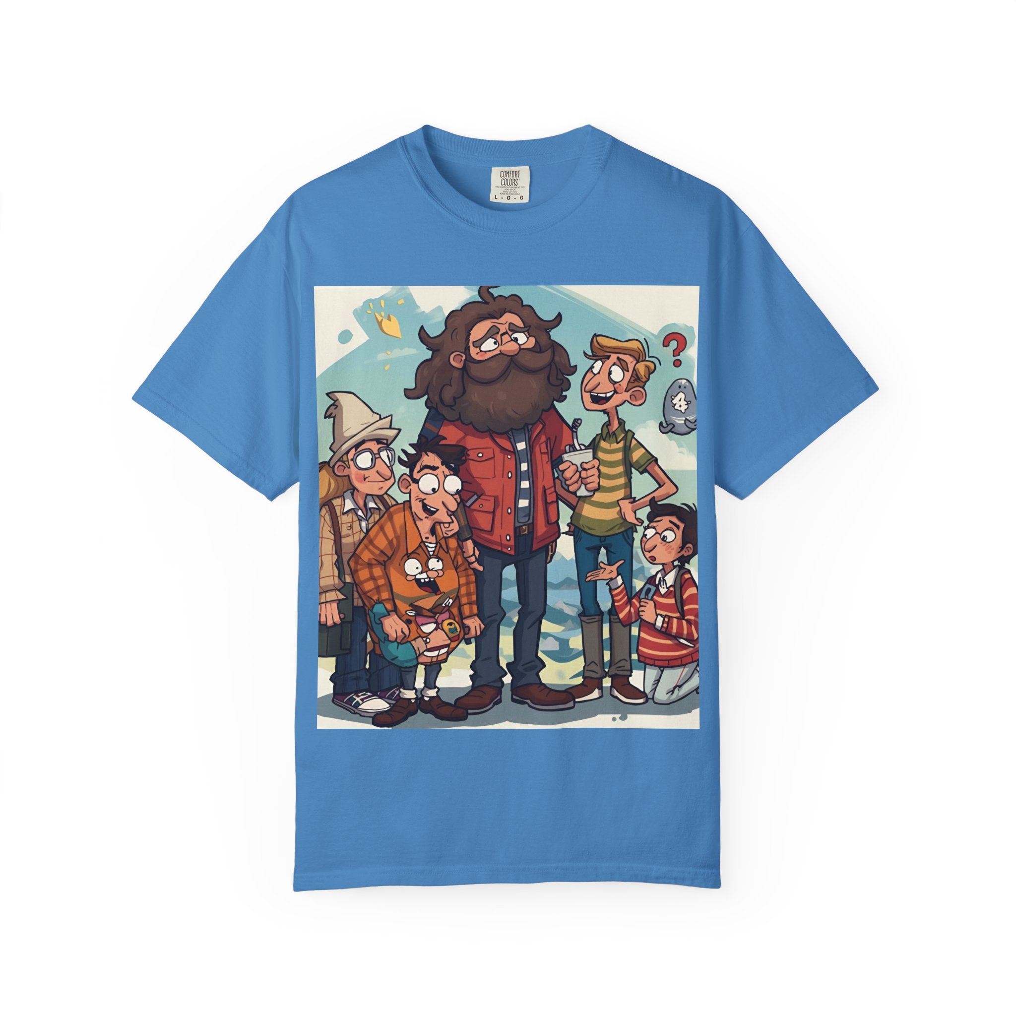 Charming Cartoon Graphic Tee, Fun Unisex T-shirt for Casual Wear, Unique Gift Ideas for Holidays, Family Gatherings, Cartoon Lovers, [...]
