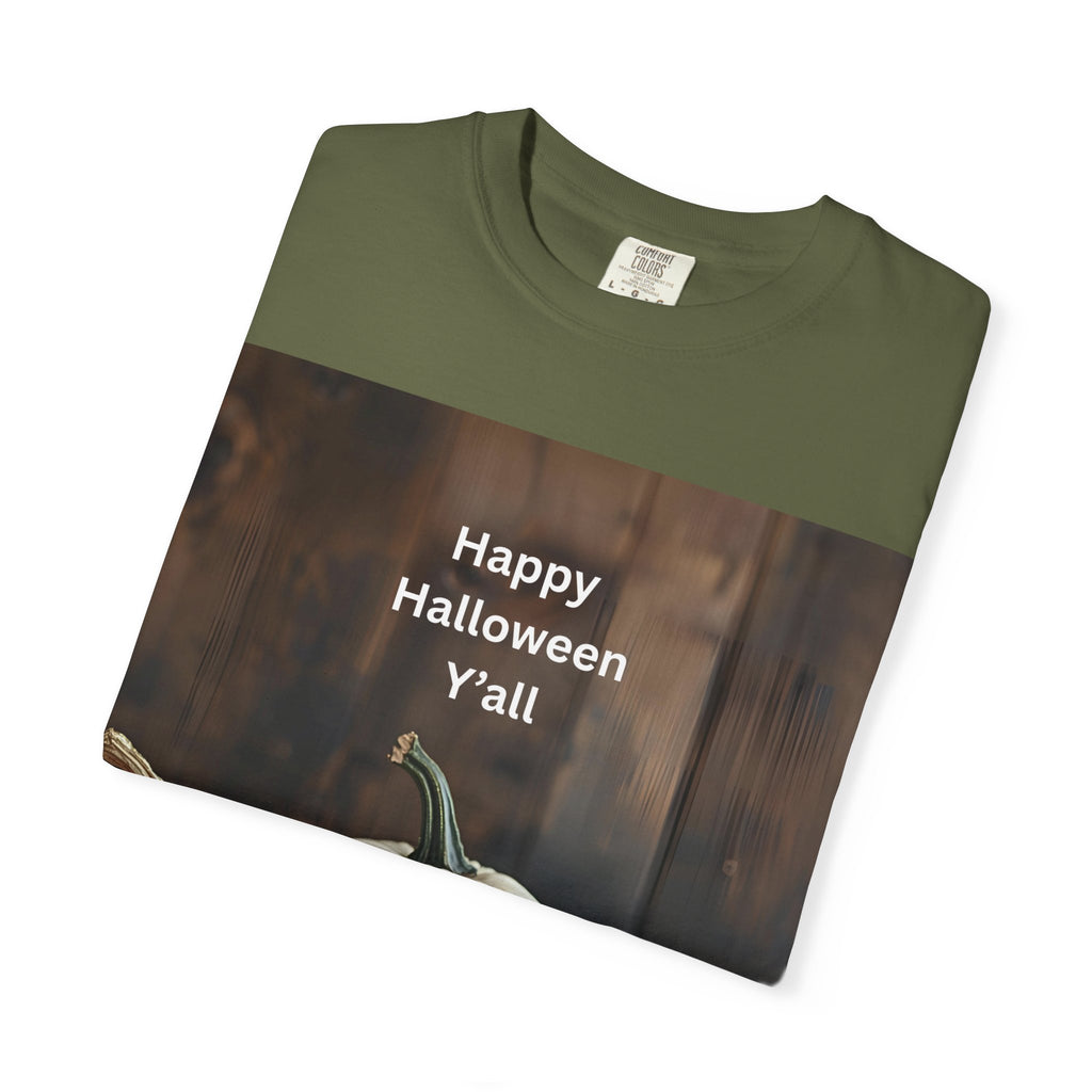 Happy Halloween Y'all T-shirt, Fall Pumpkin Tee, Unisex Halloween Apparel, Cute Halloween Gift, Autumn Wardrobe Essential