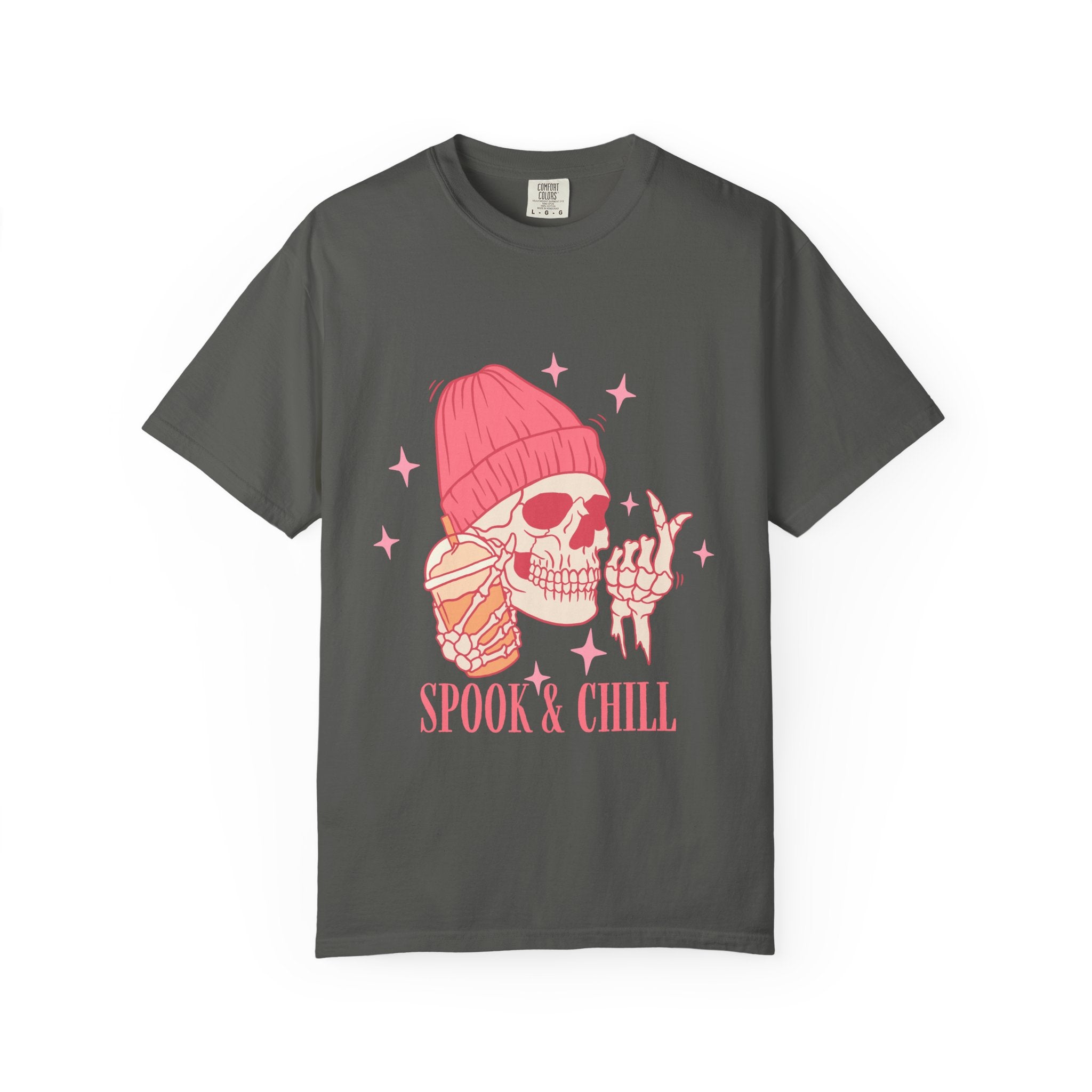 Spook & Chill T-Shirt, Fun Graphic Tee for Halloween, Unisex Casual Wear, Gifts for Ghost Lovers, Trendy Fall Apparel