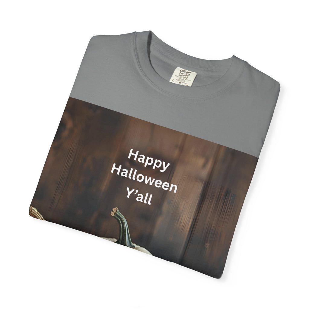 Happy Halloween Y'all T-shirt, Fall Pumpkin Tee, Unisex Halloween Apparel, Cute Halloween Gift, Autumn Wardrobe Essential