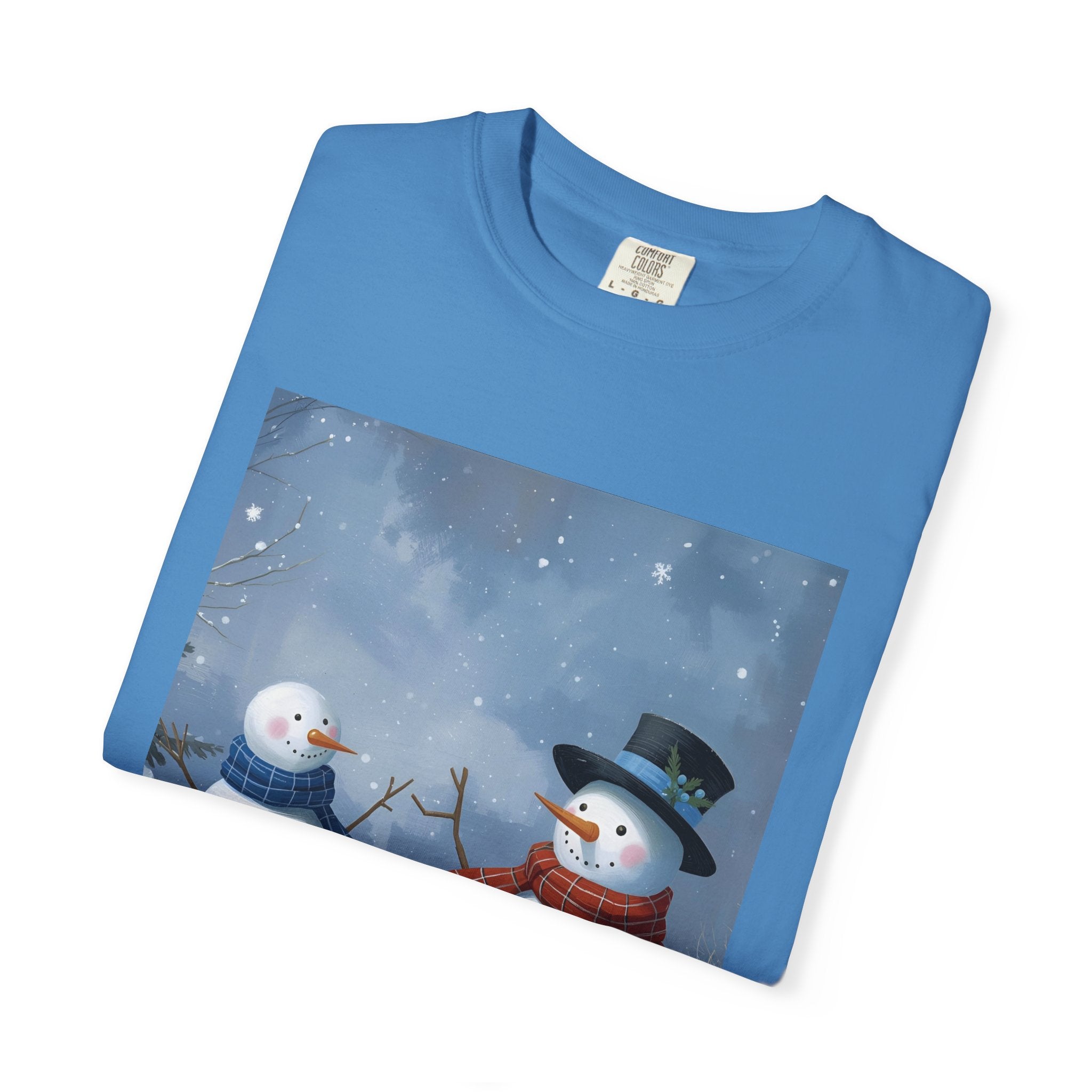 Christmas Snowman Family T-Shirt, Unisex Graphic Tee, Holiday Gift, Winter Apparel, Cozy Casual Wear, Christmas T-Shirt