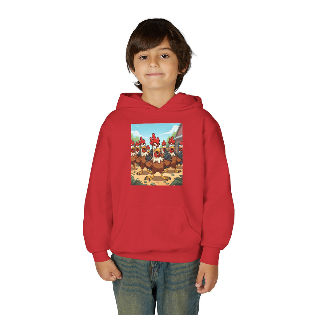 Chicken Funny Youth Heavy Blend Hooded Sweatshirt