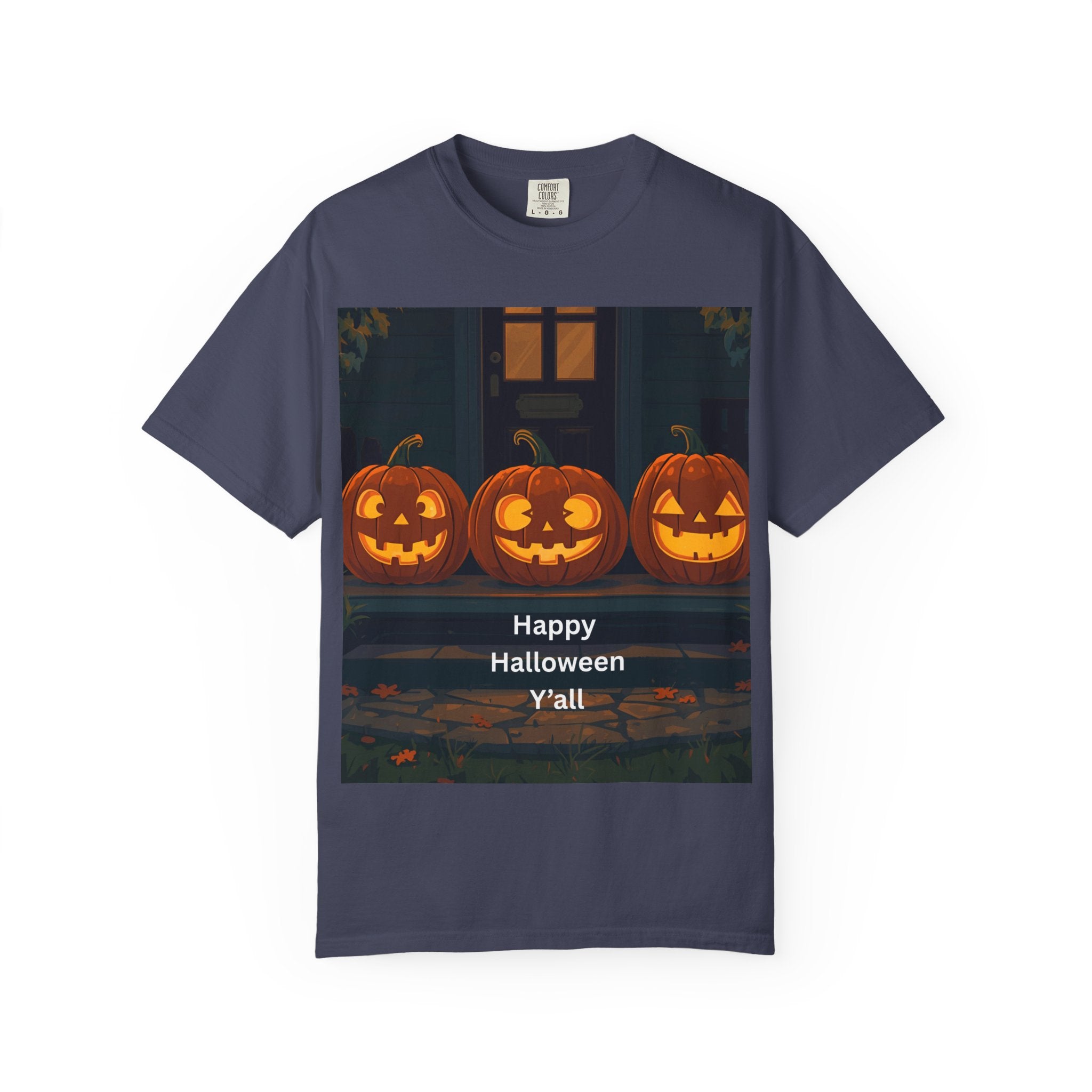 Happy Halloween Pumpkin Unisex T-shirt, Spooky Season Tee, Fall Festival Shirt, Pumpkin Graphic Top, Halloween Gift for Him/Her
