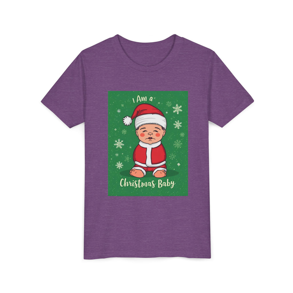 I Am A Christmas Baby Youth Short Sleeve Tee
