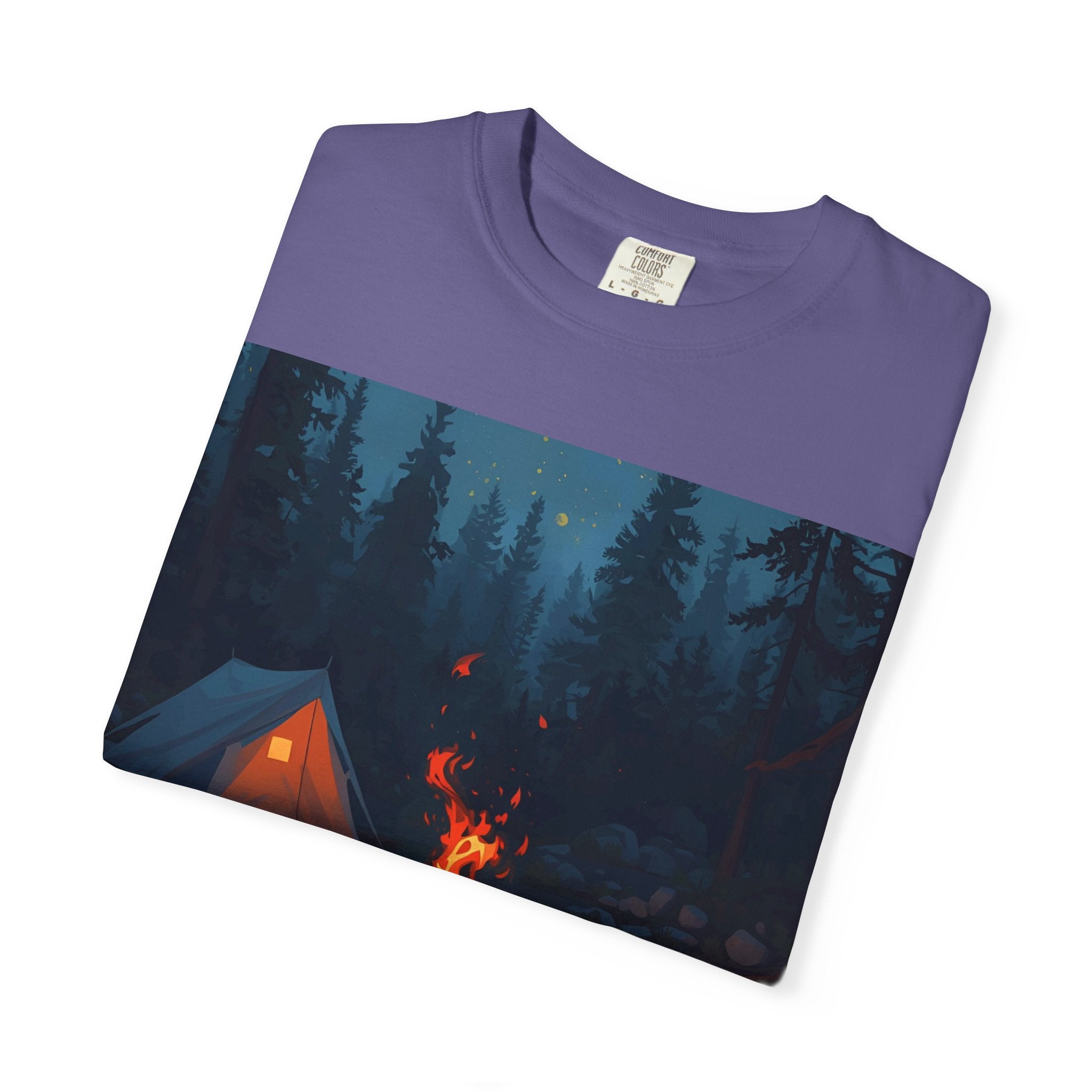 Campfire Adventure T-Shirt - Unisex Outdoors Shirt, Camping Apparel, Nature Lover Gift, Travel Tee, Boho Style Wear