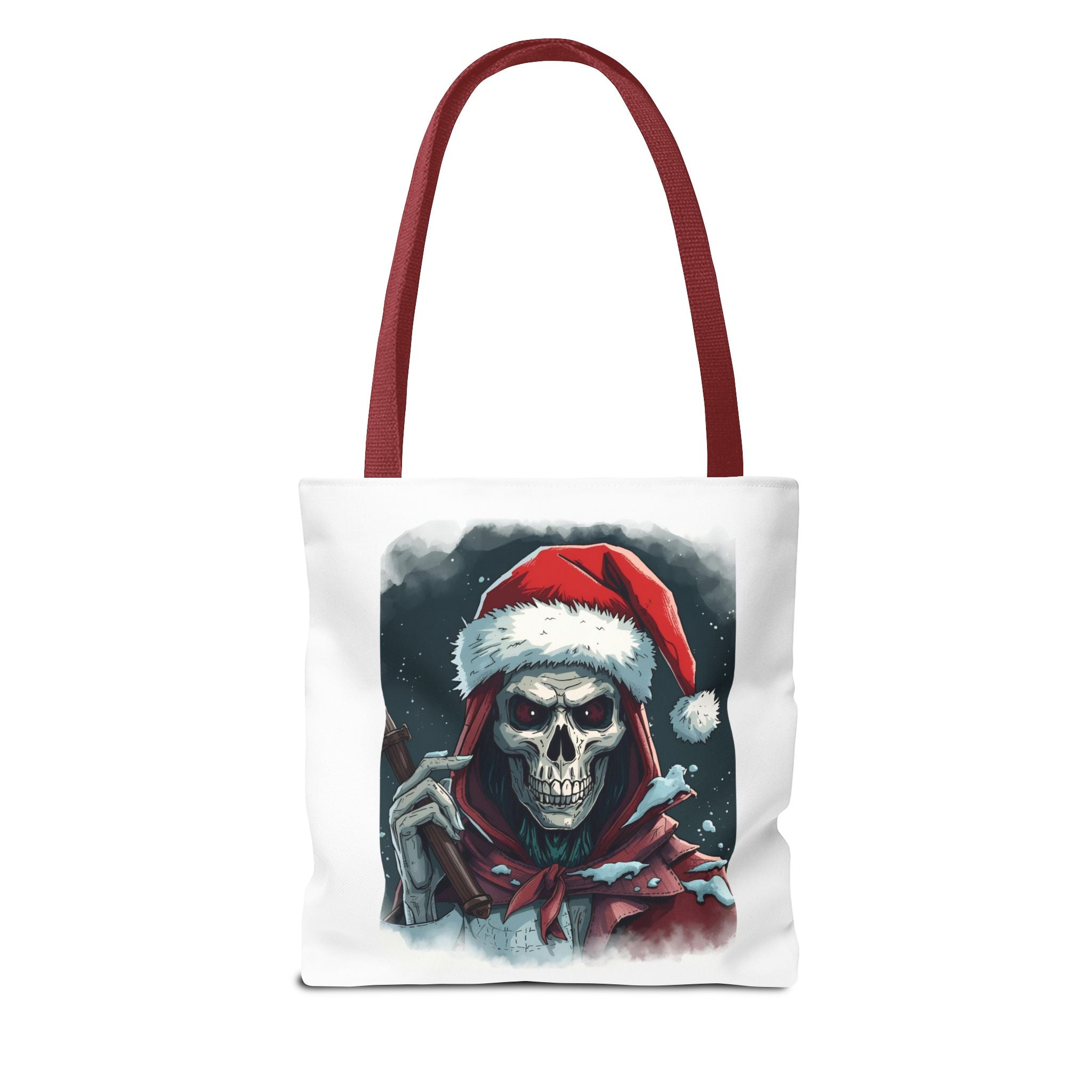 Spooky Skeleton Christmas Santa Tote Bag (AOP)