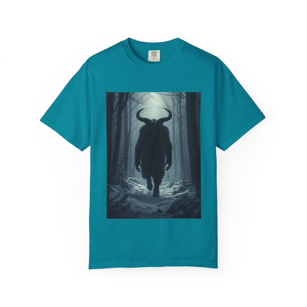 Spooky Forest Creature T-Shirt | Unisex Garment-Dyed Tee | Nature Lover Apparel, Graphic Tee, Gift for Him, Outdoor Adventure Wear