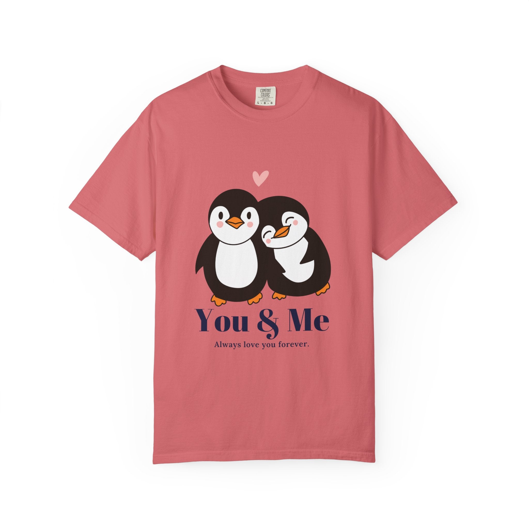 Cute Penguin Love T-Shirt, Unisex Couples Gift, Valentine's Day T-Shirt, Love You Forever Shirt, Matching Couple Outfits