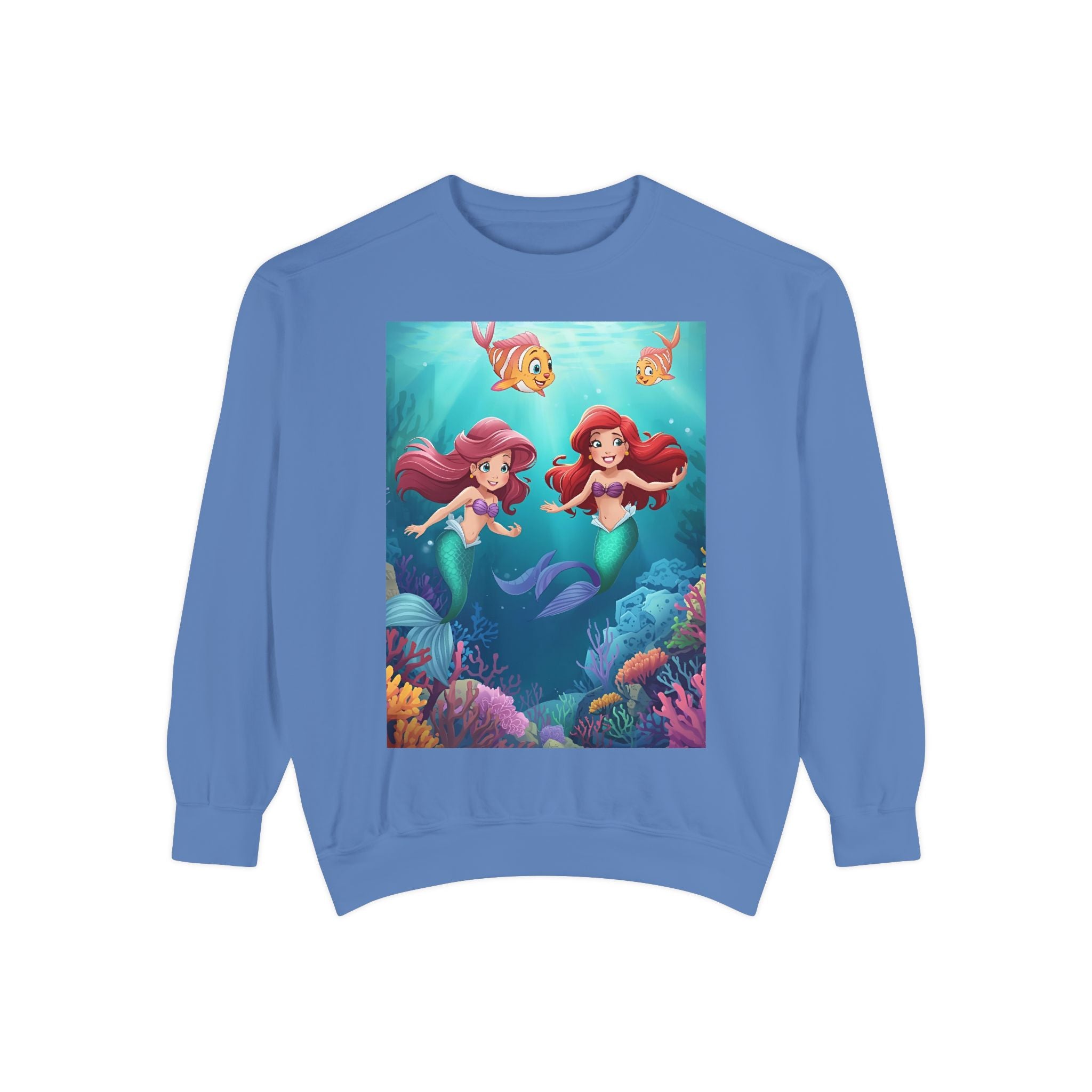 Mermaid Unisex Garment-Dyed Sweatshirt